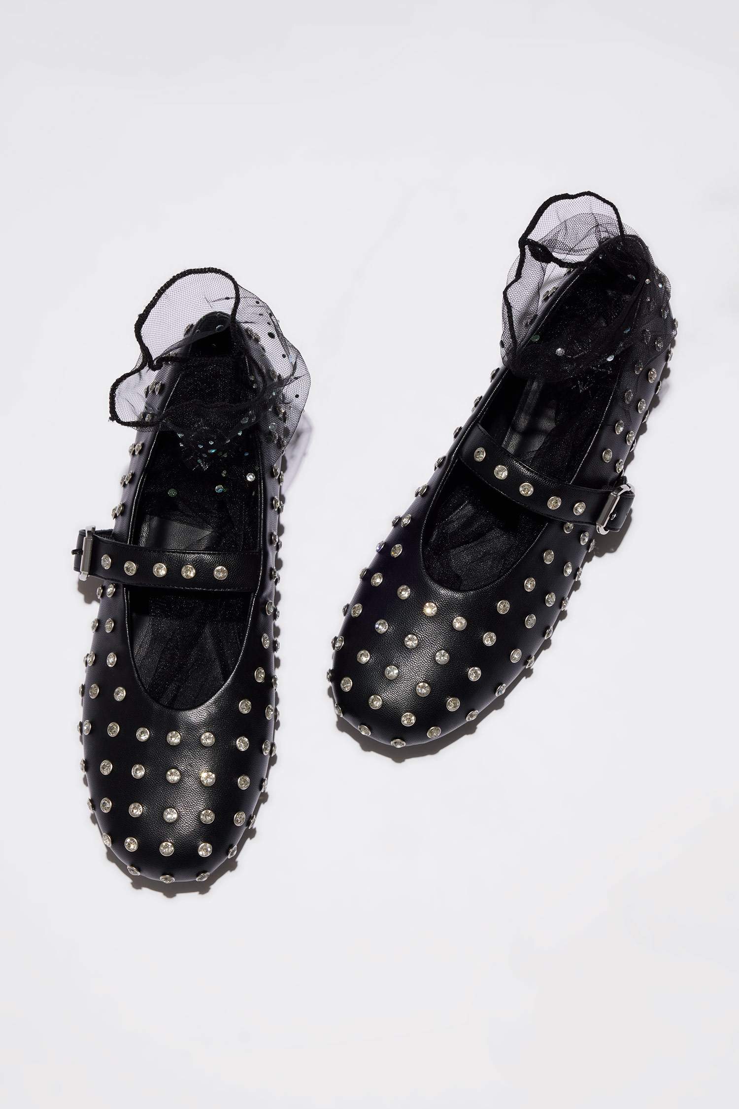 Woman Faux Leather Ballerina Flat Shoes