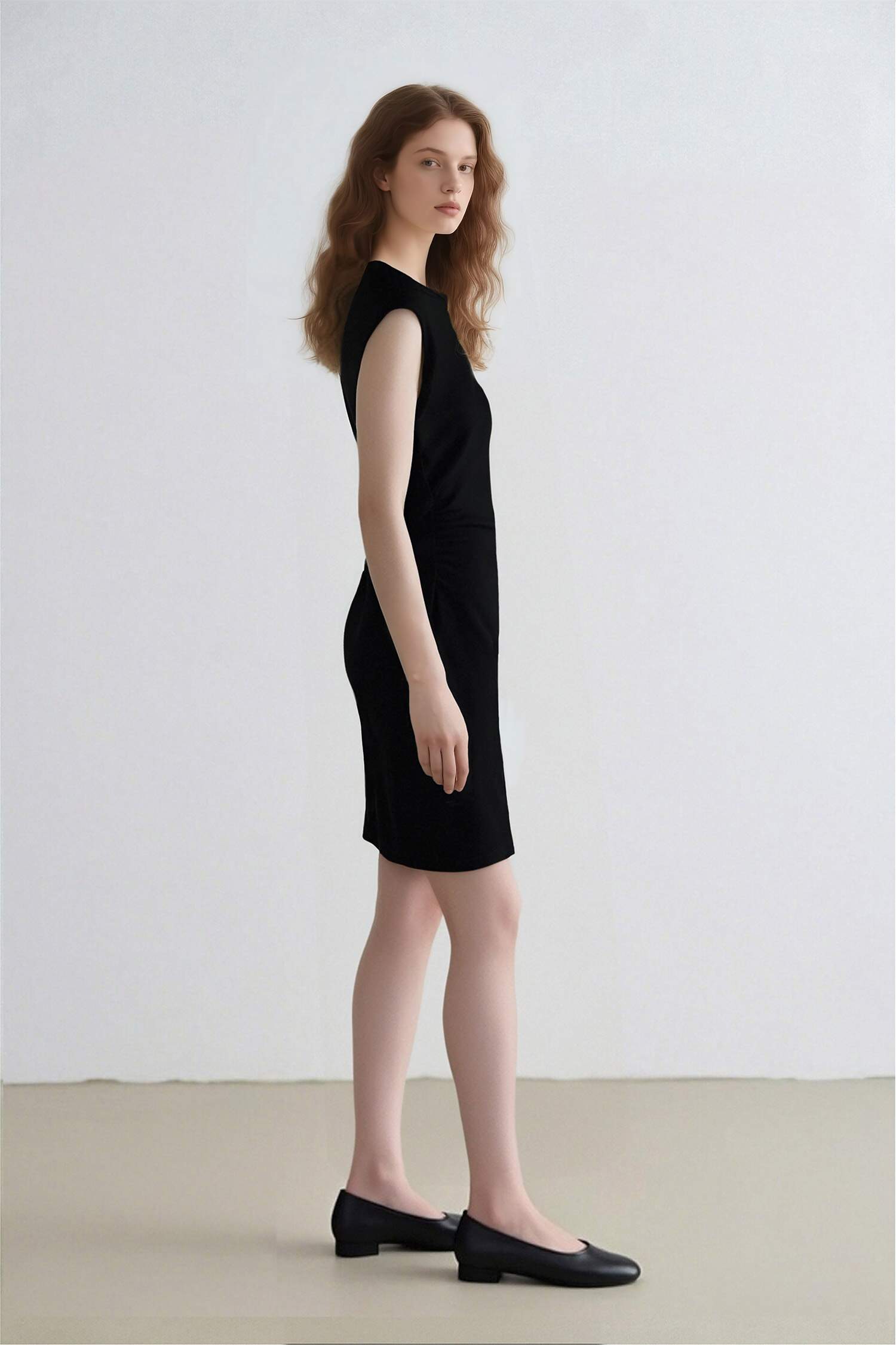 Bodycon Crew Neck Ribana Mini Dress