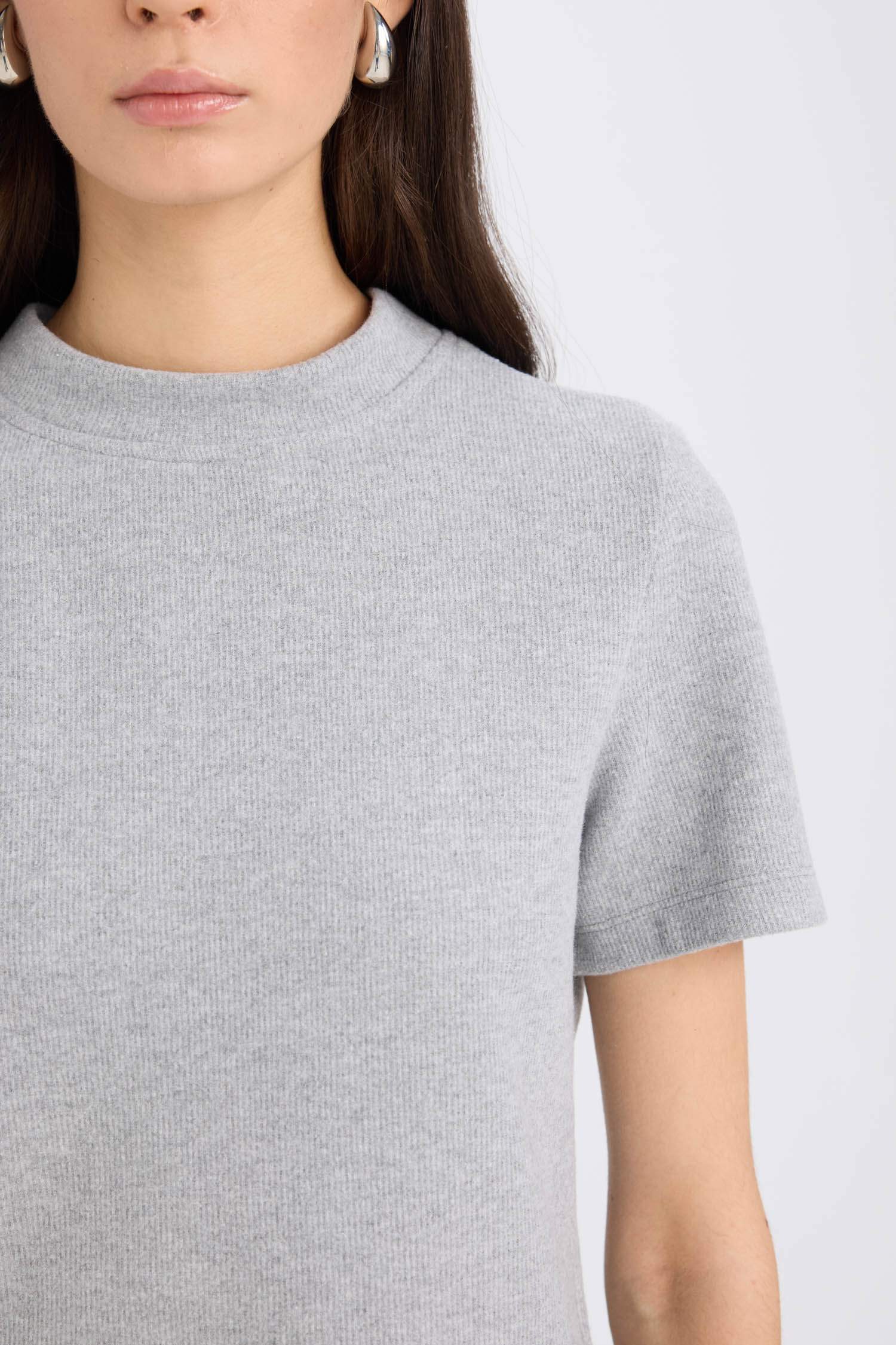 Selanik Fabric Top Midi Skirt 2 Piece Set