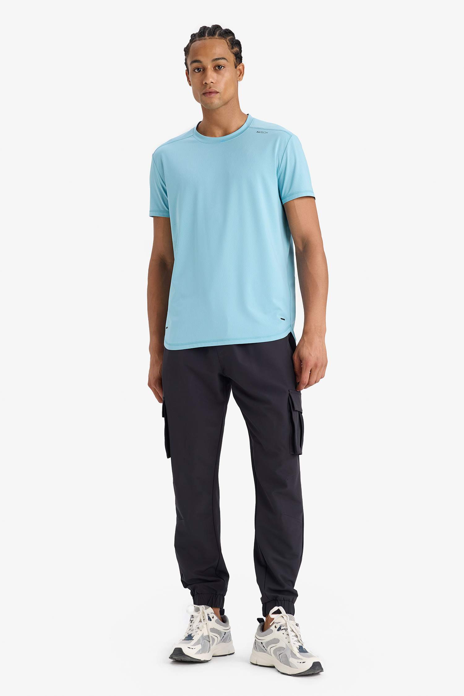 DeFactoFit стандартная спортивная футболка с круглым вырезом