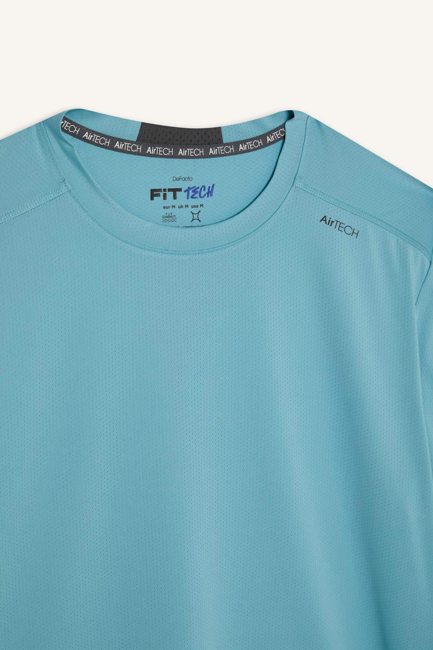 DeFactoFit стандартная спортивная футболка с круглым вырезом