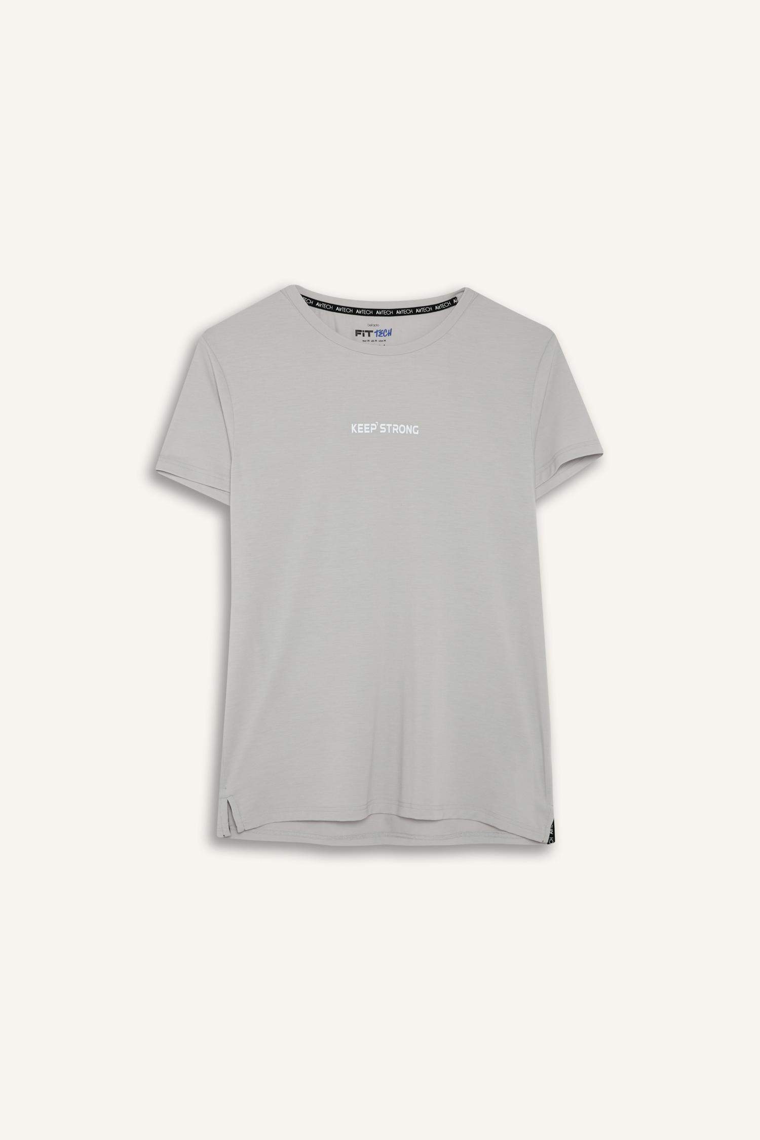 DeFactoFit Slim Fit Crew Neck Sports T-Shirt