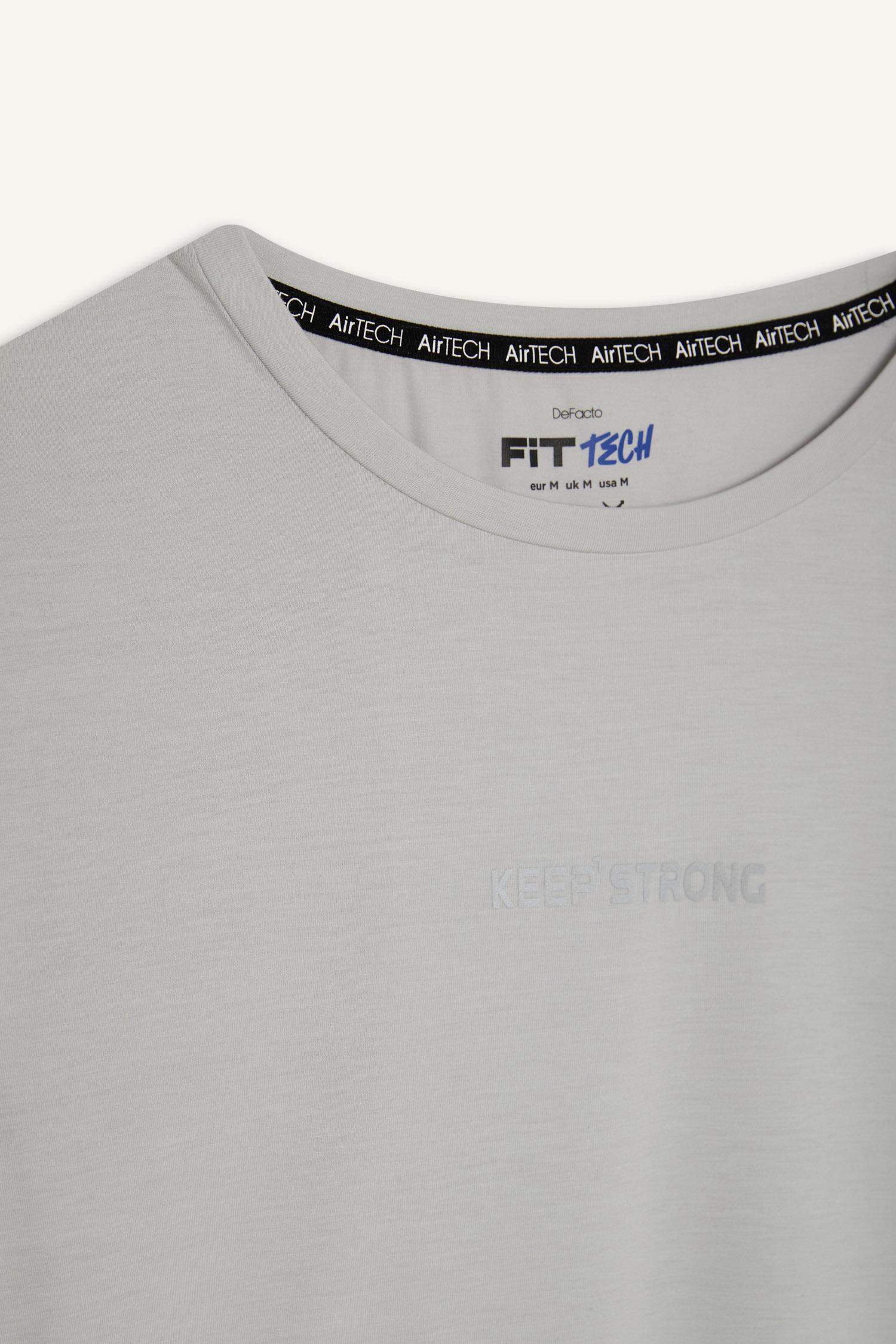 DeFactoFit Slim Fit Crew Neck Sports T-Shirt
