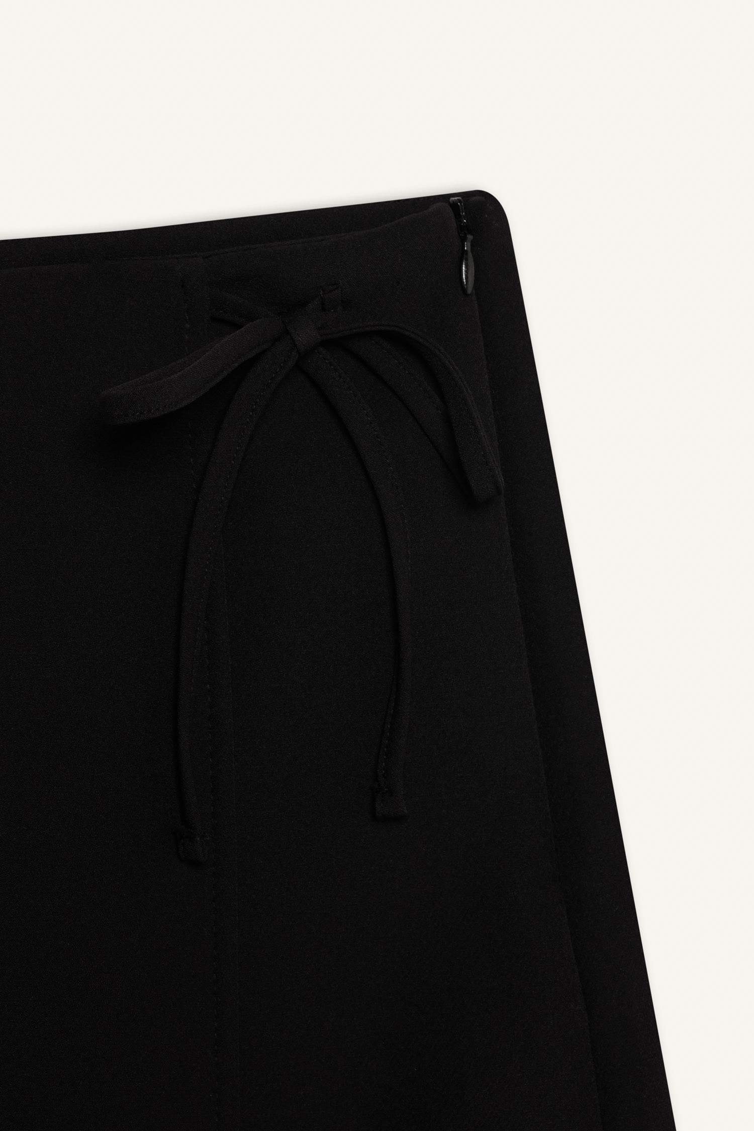 Normal Bel Basic Düz Siyah Şort Etek