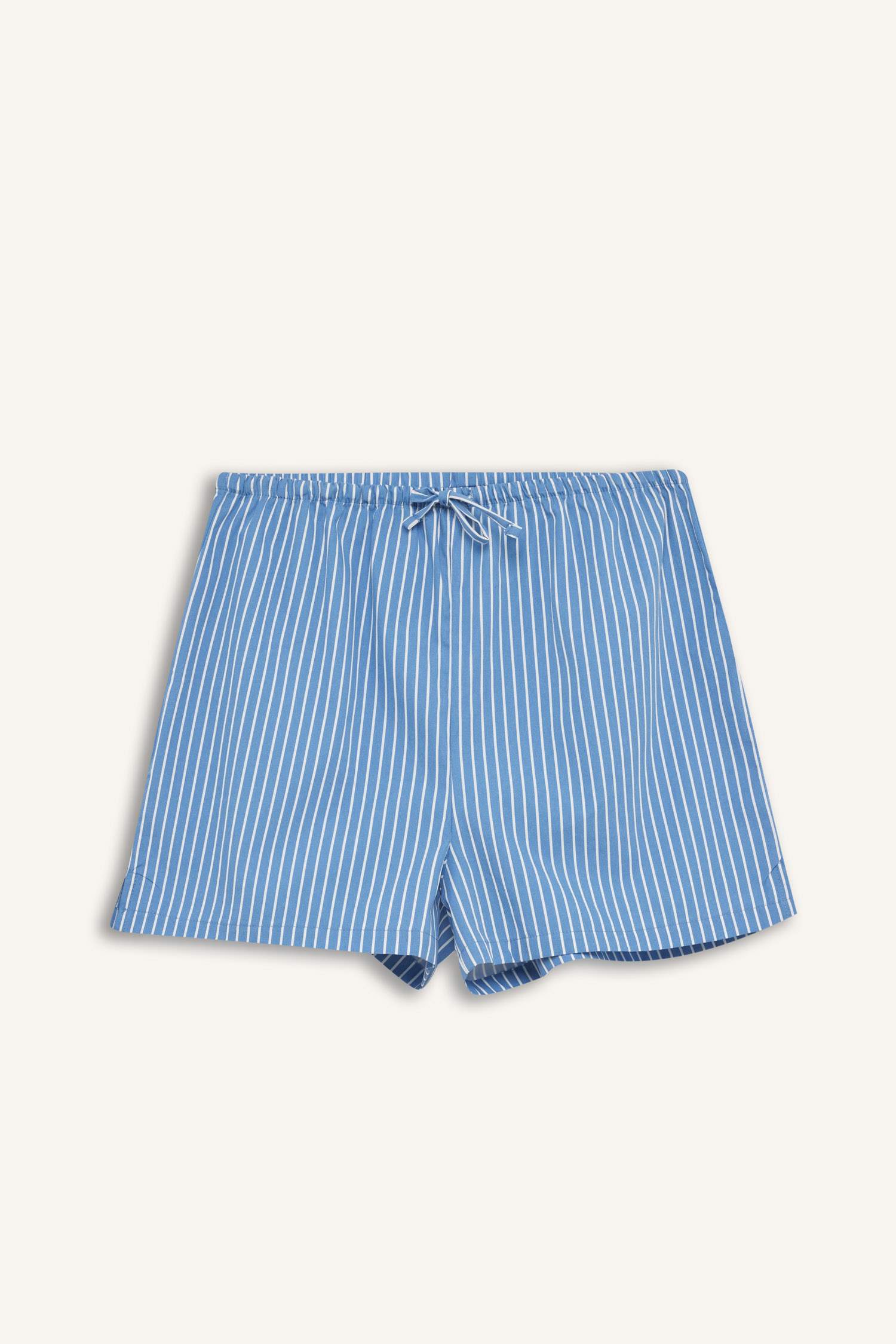 Fall in Love Çizgili Kısa Boy Poplin 2'li Şort Alt