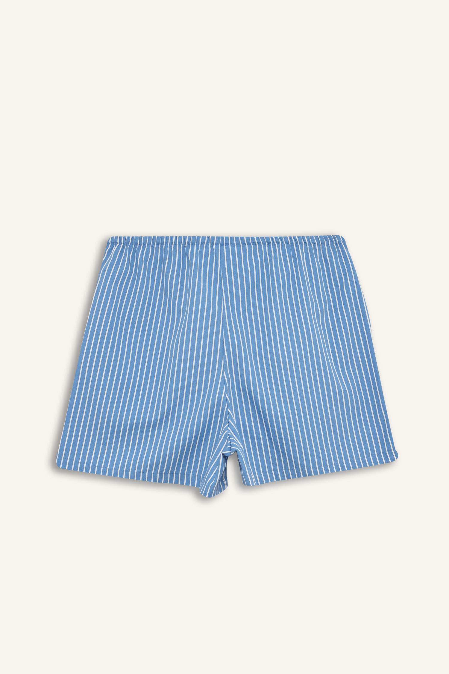 Fall in Love Çizgili Kısa Boy Poplin 2'li Şort Alt