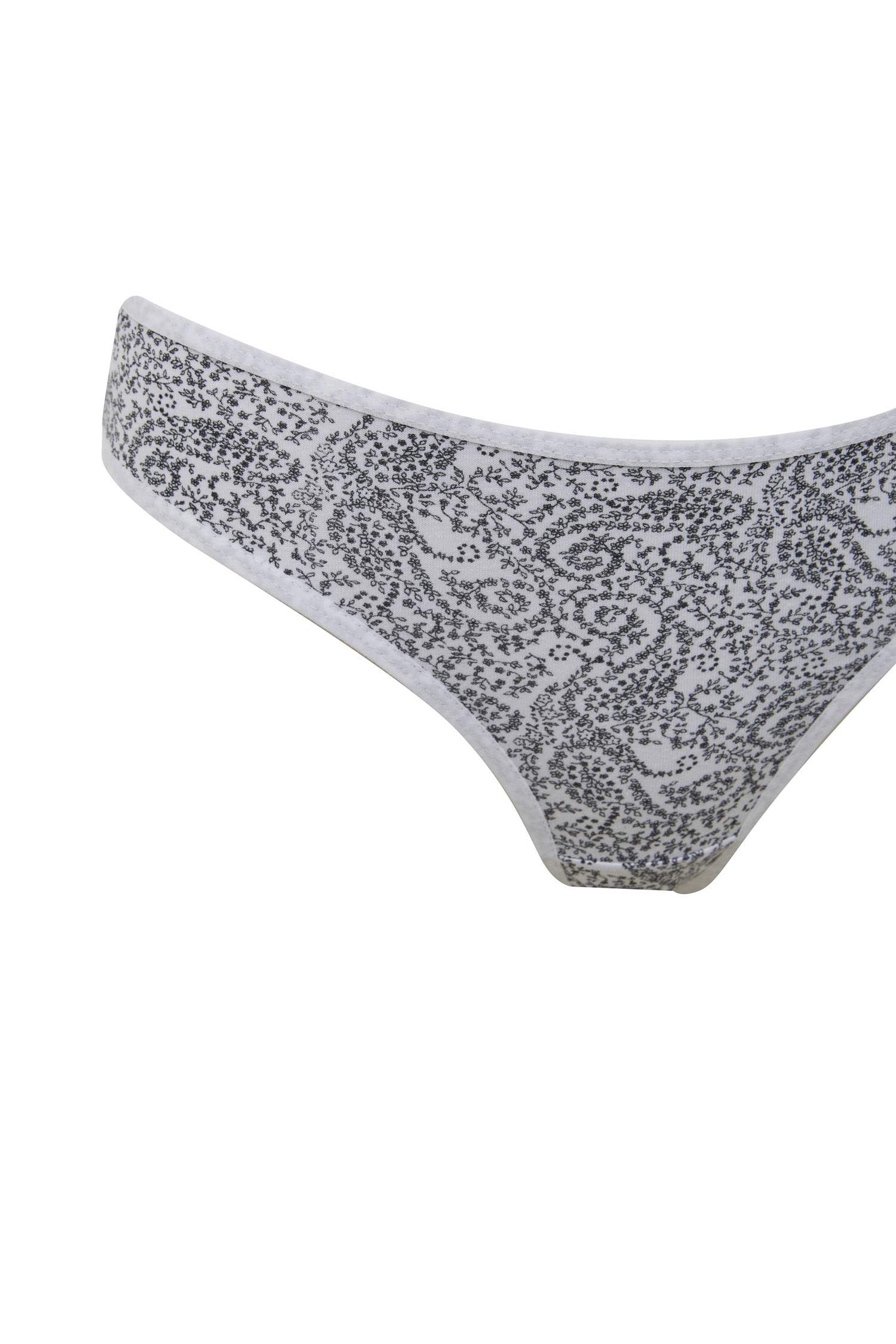 Desenli 3'lü Paketli Slip Külot-Fall in Love 