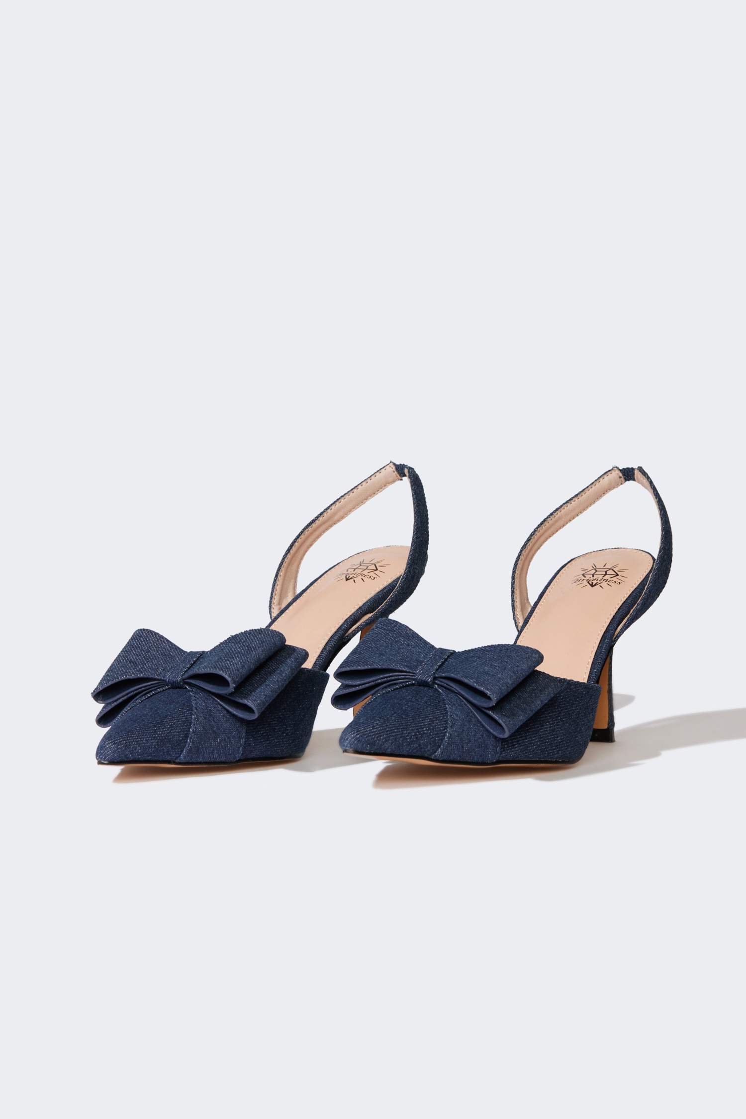 Woman Denim Heeled Sandals