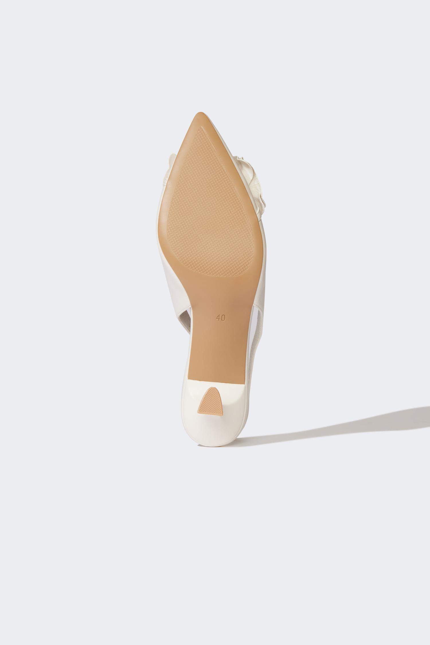 Woman Faux Leather Heeled Sandals