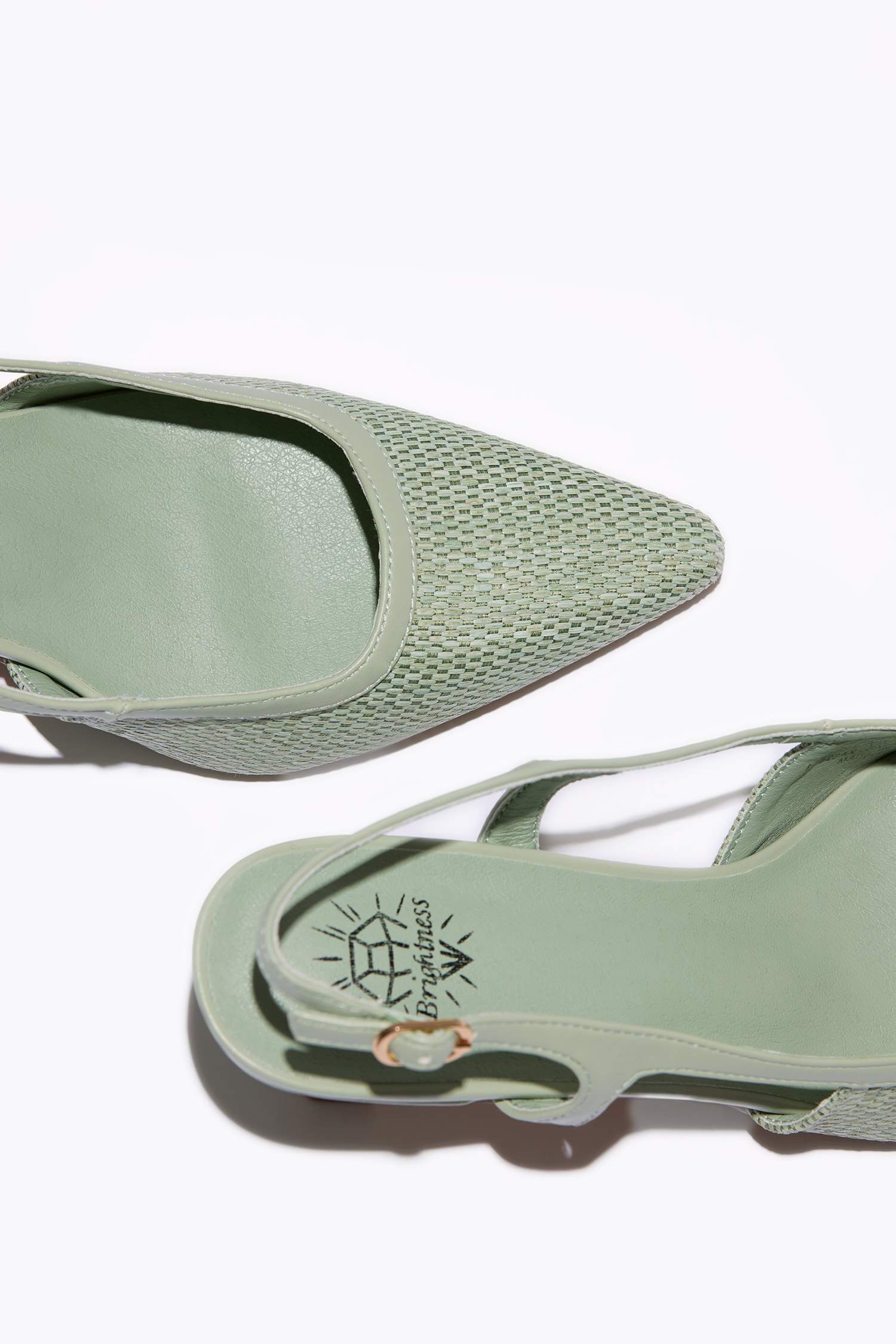 Woman Laced Faux Leather Heeled Sandals