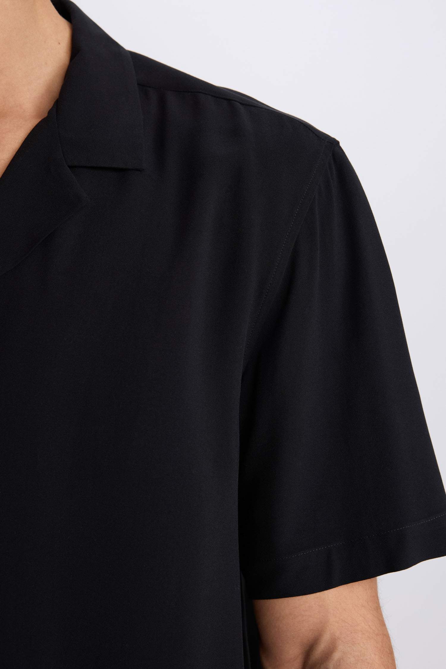 Regular Fit Apache Neck Short Sleeve Shirt