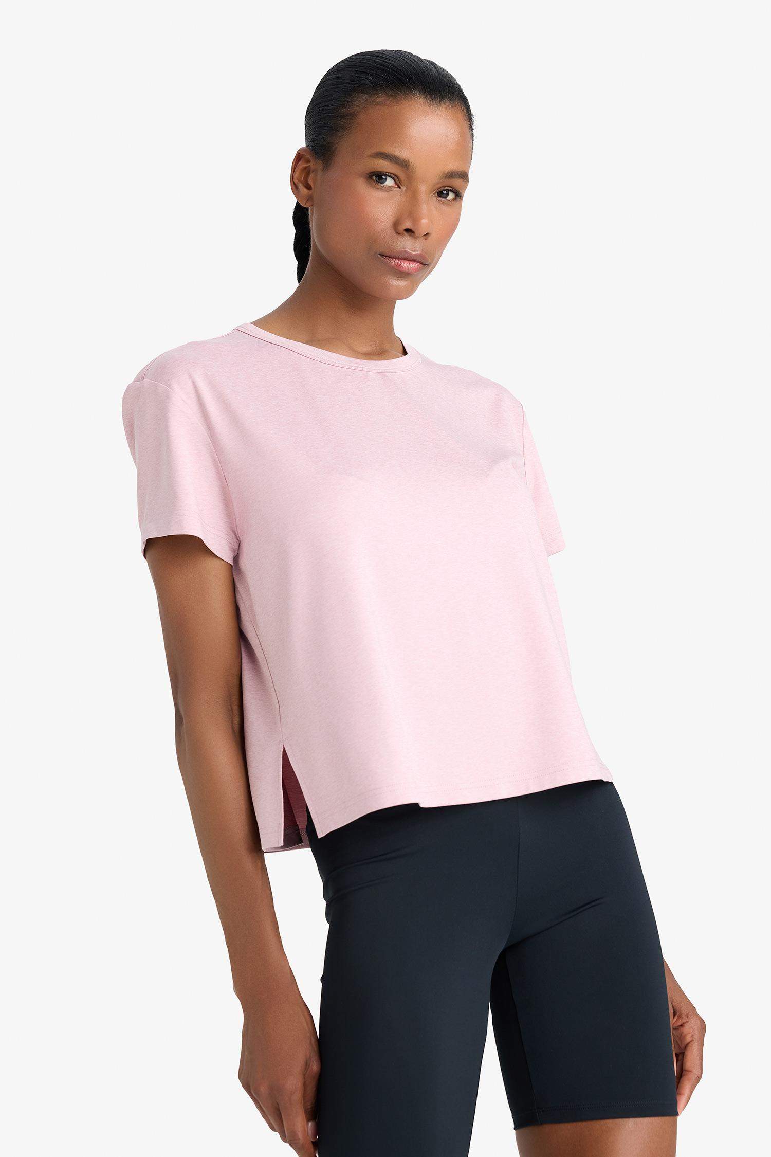 DeFactoFit Bisiklet Yaka Sporcu Kısa Kollu Tişört