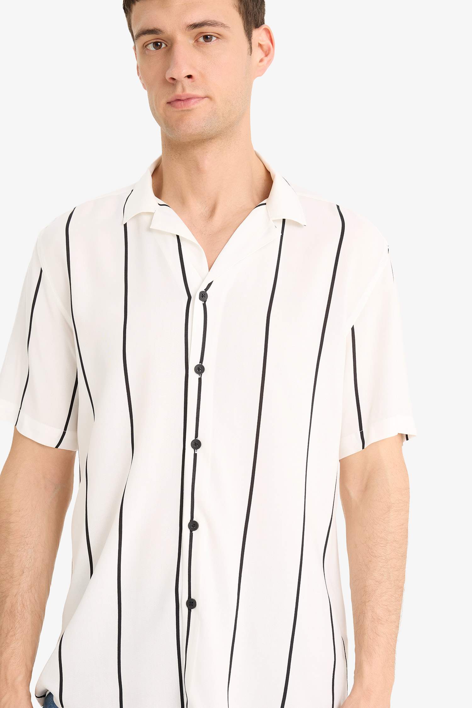 Regular Fit Striped Summer Shirt