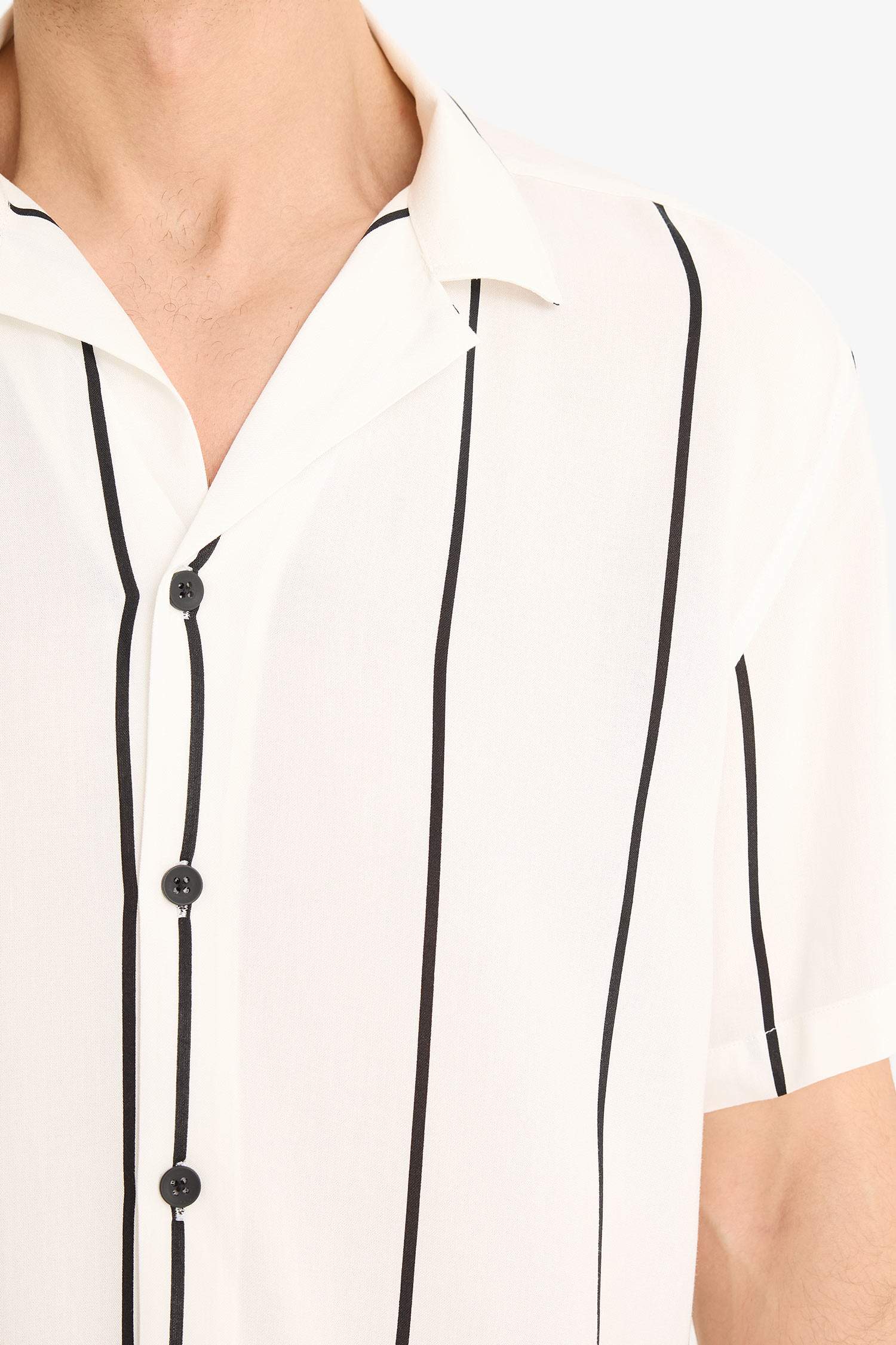 Regular Fit Striped Summer Shirt