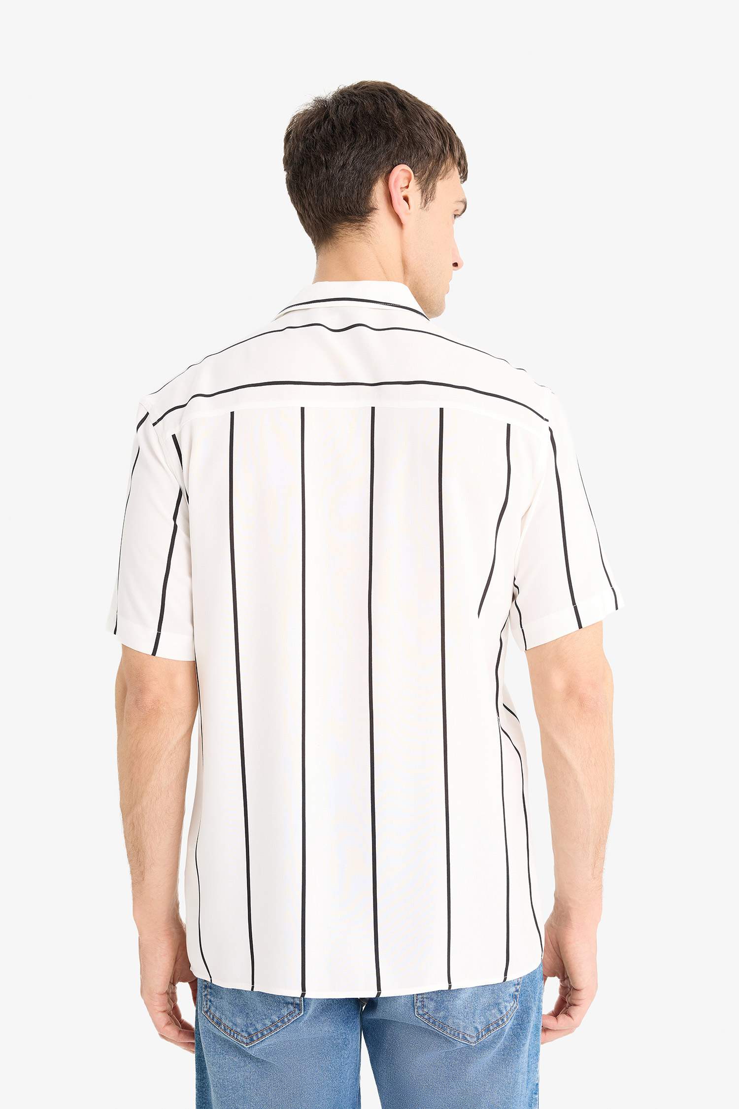 Regular Fit Striped Summer Shirt