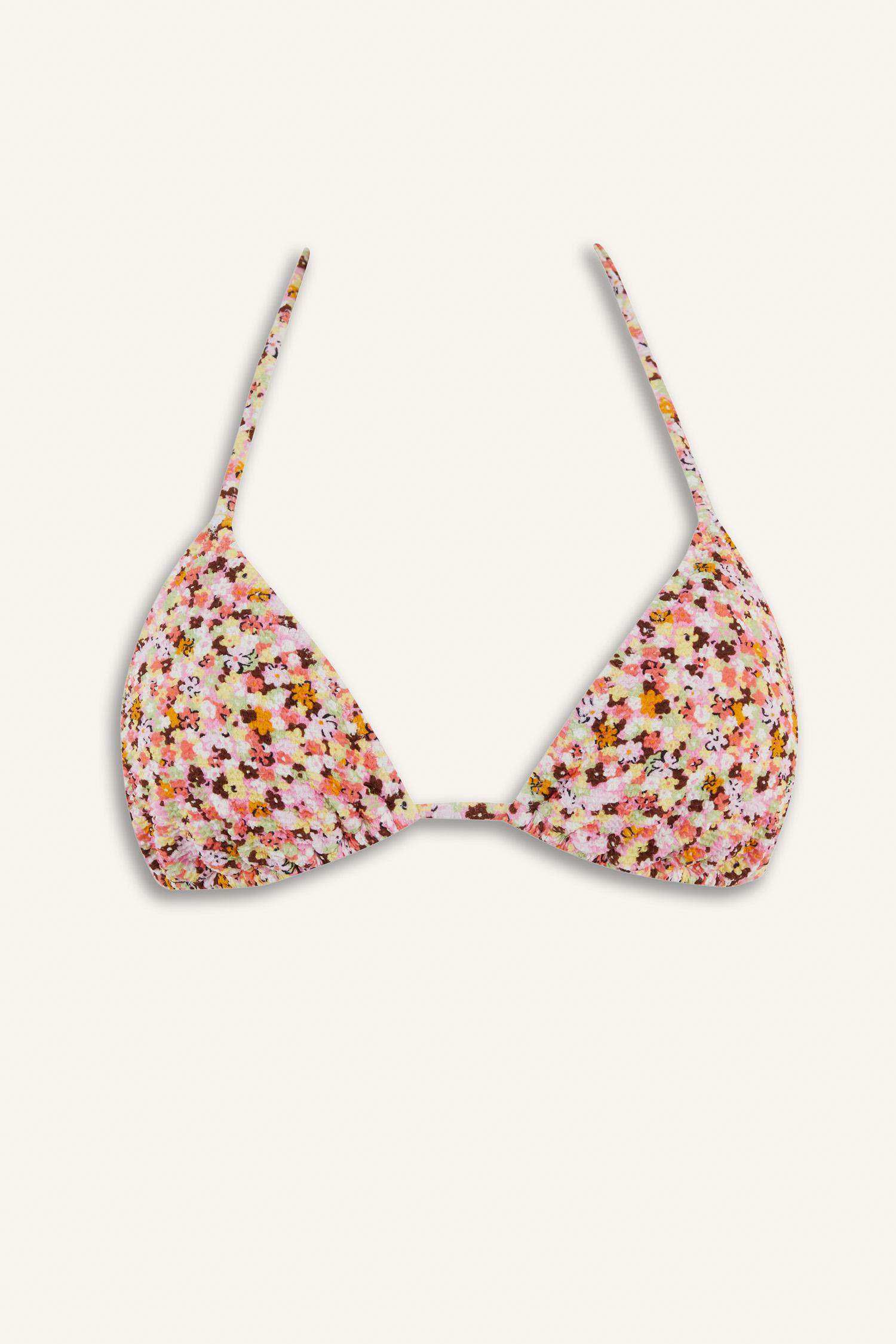 بكيني توب فلورال منسوج قصة عادية من Fall in Love