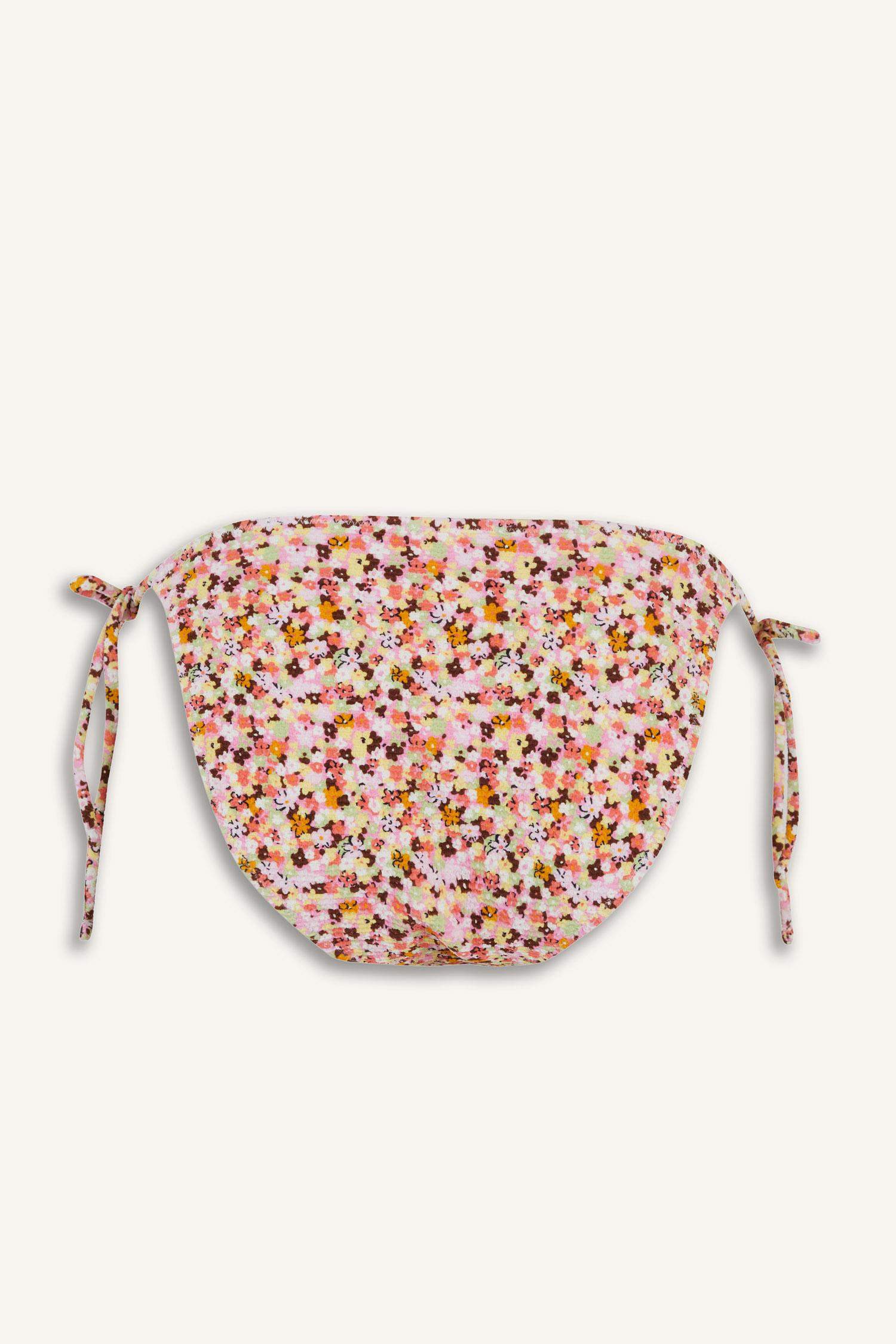 Fall in Love Regular Fit Floral Crepe Laced Bikini Bottom