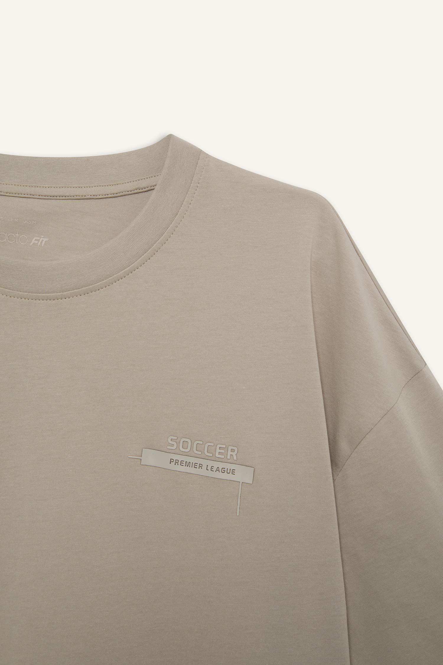 DeFactoFit оверсайз футболка с круглым вырезом с рисунком, короткий рукав