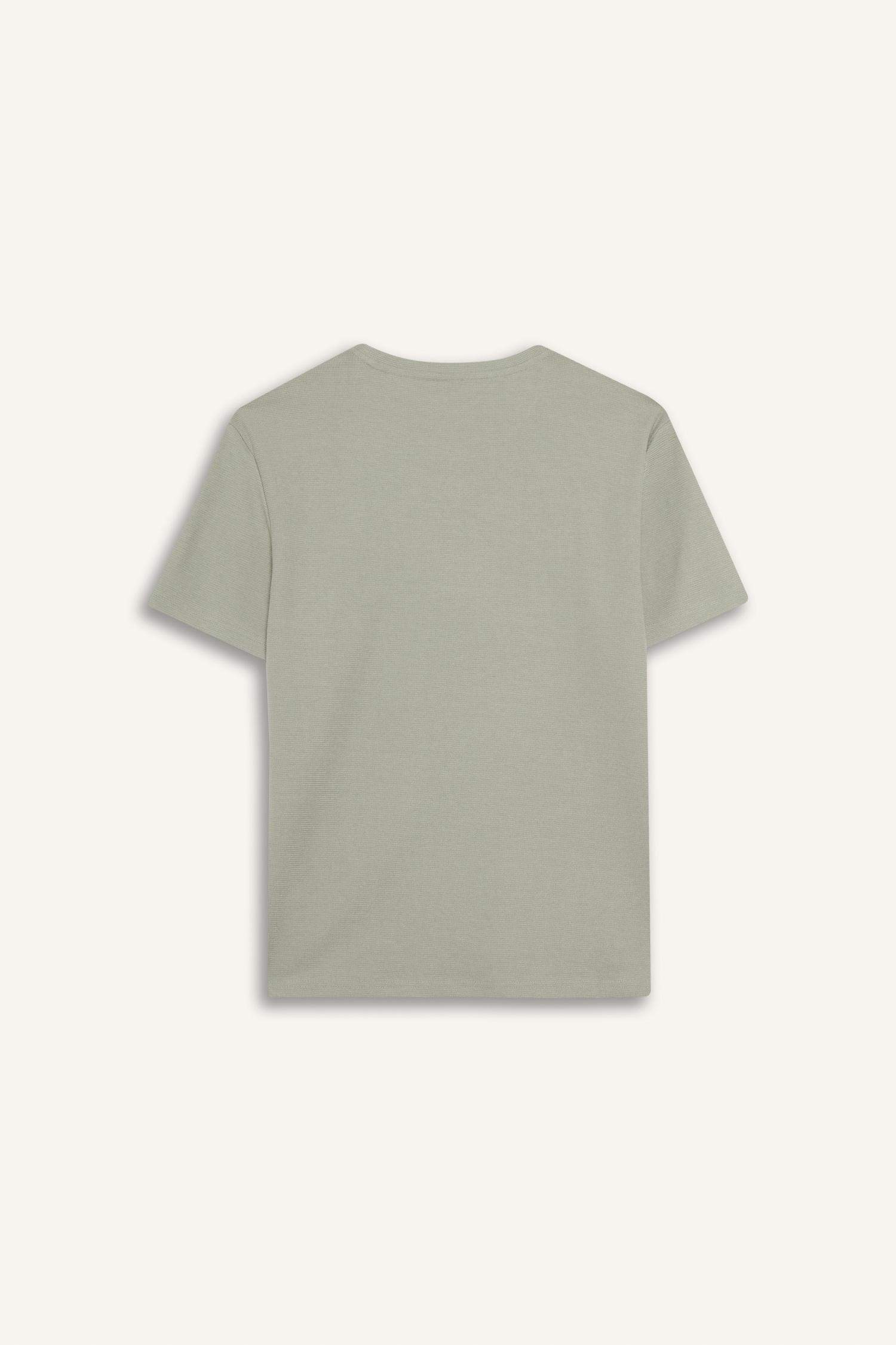 Regular Fit Crew Neck Basic Heavy Fabric T-Shirt