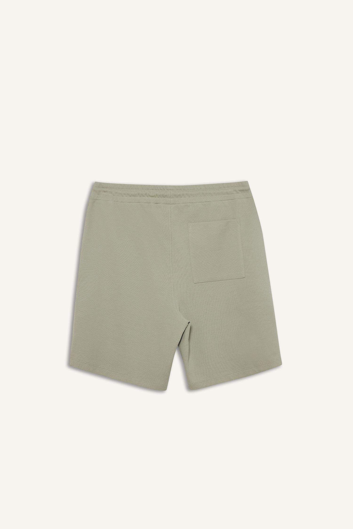 Regular Fit Textured Tie Waist Shorts