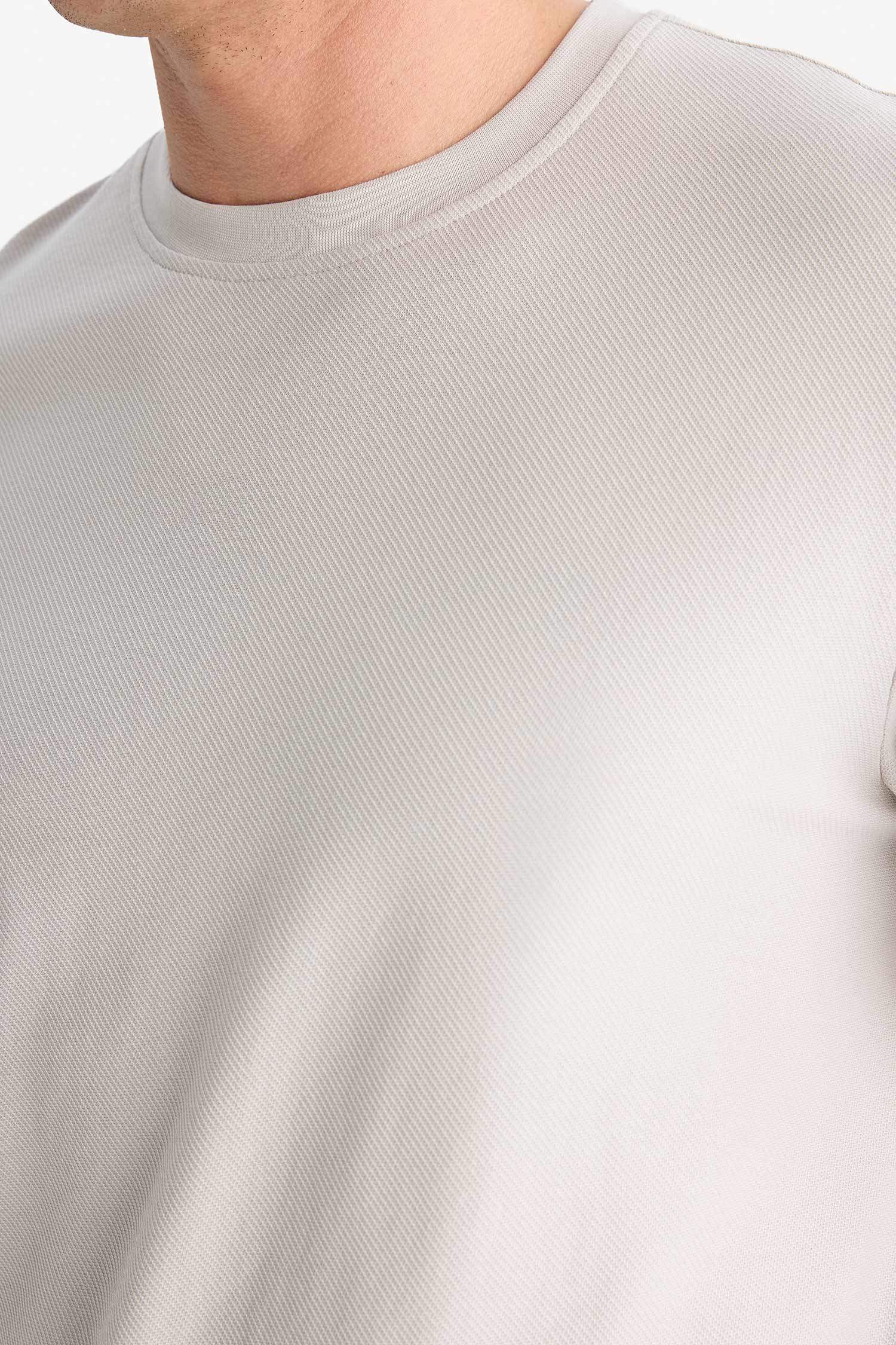 %100 Pamuk Regular Fit Bisiklet Yaka Kısa Kollu Ağır Kumaş Tişört