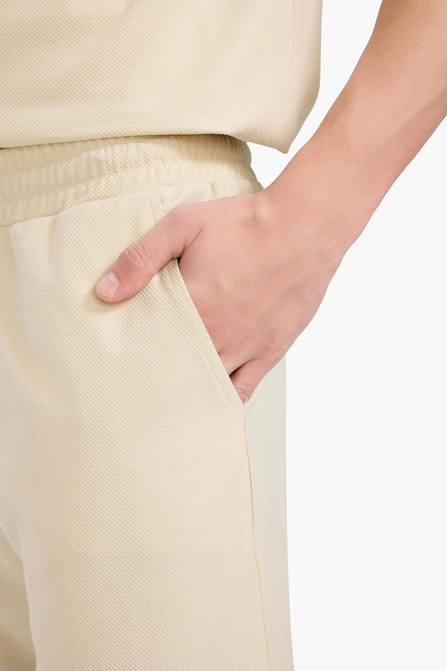 Cotton Relax Fit Twill Pocket Shorts