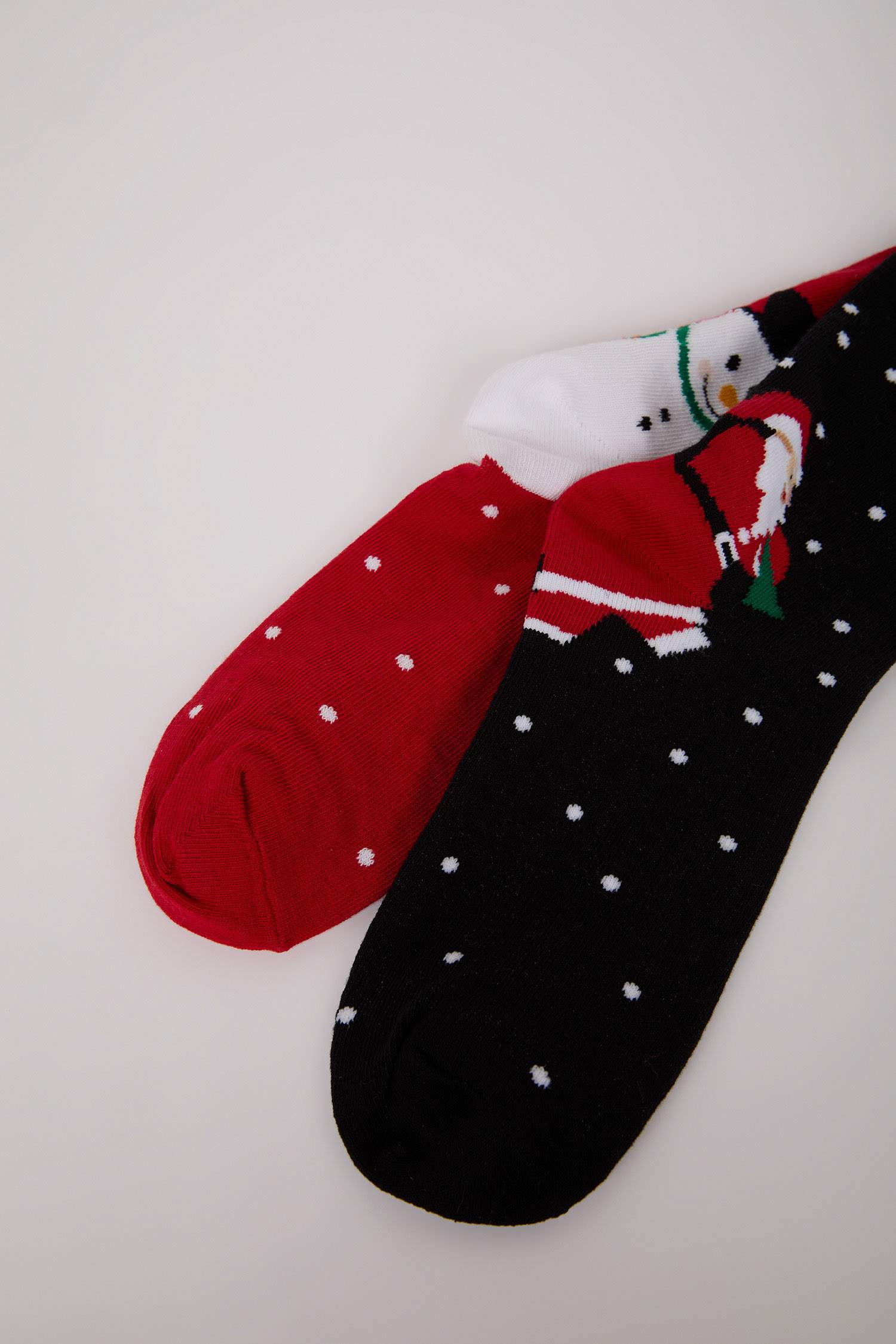 Woman Christmas Themed 2 Piece Cotton Long Socks
