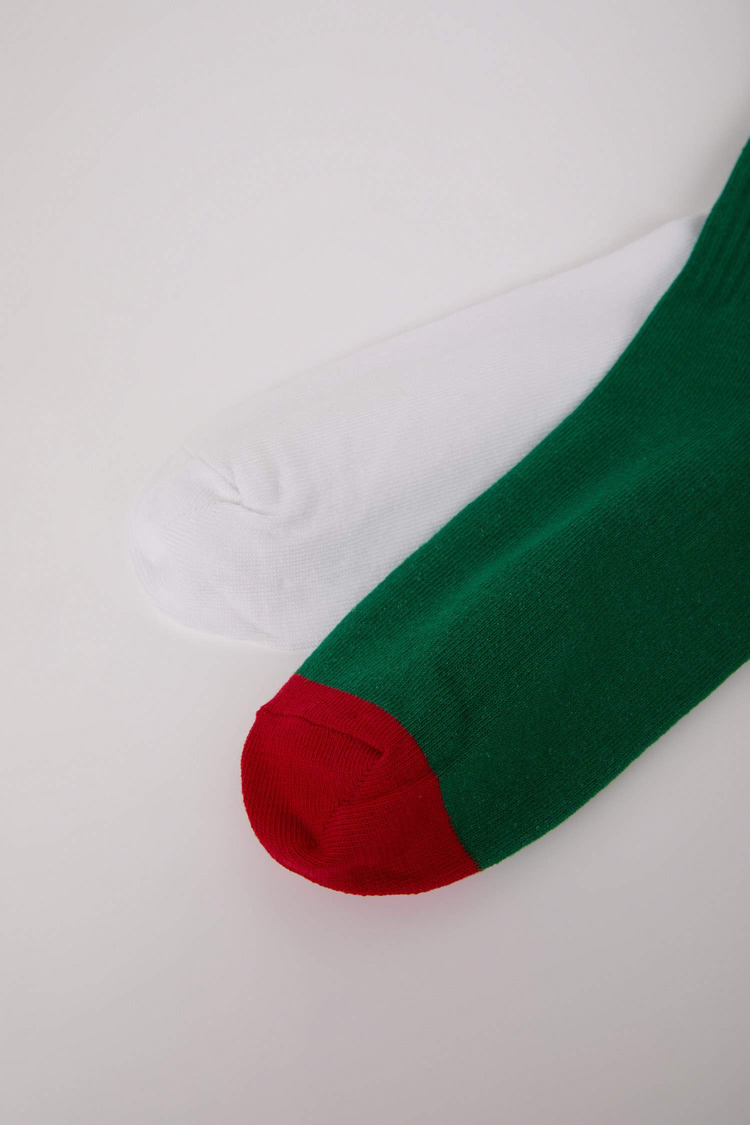 Kadın Yılbaşı Temalı 2'li Pamuklu Uzun Çorap