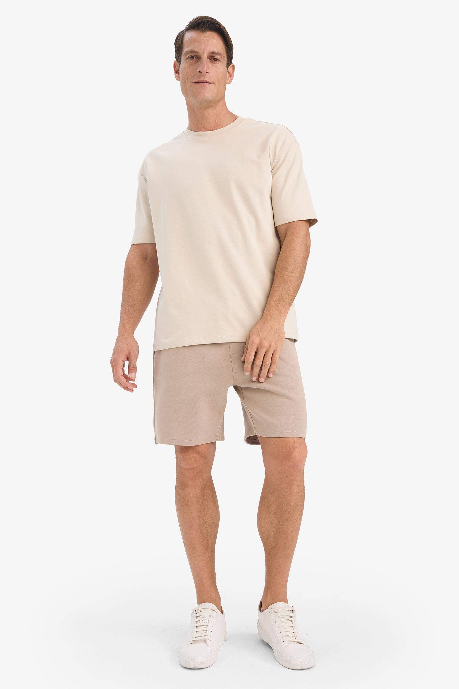 Waist Tie Pocketed Basic Shorts