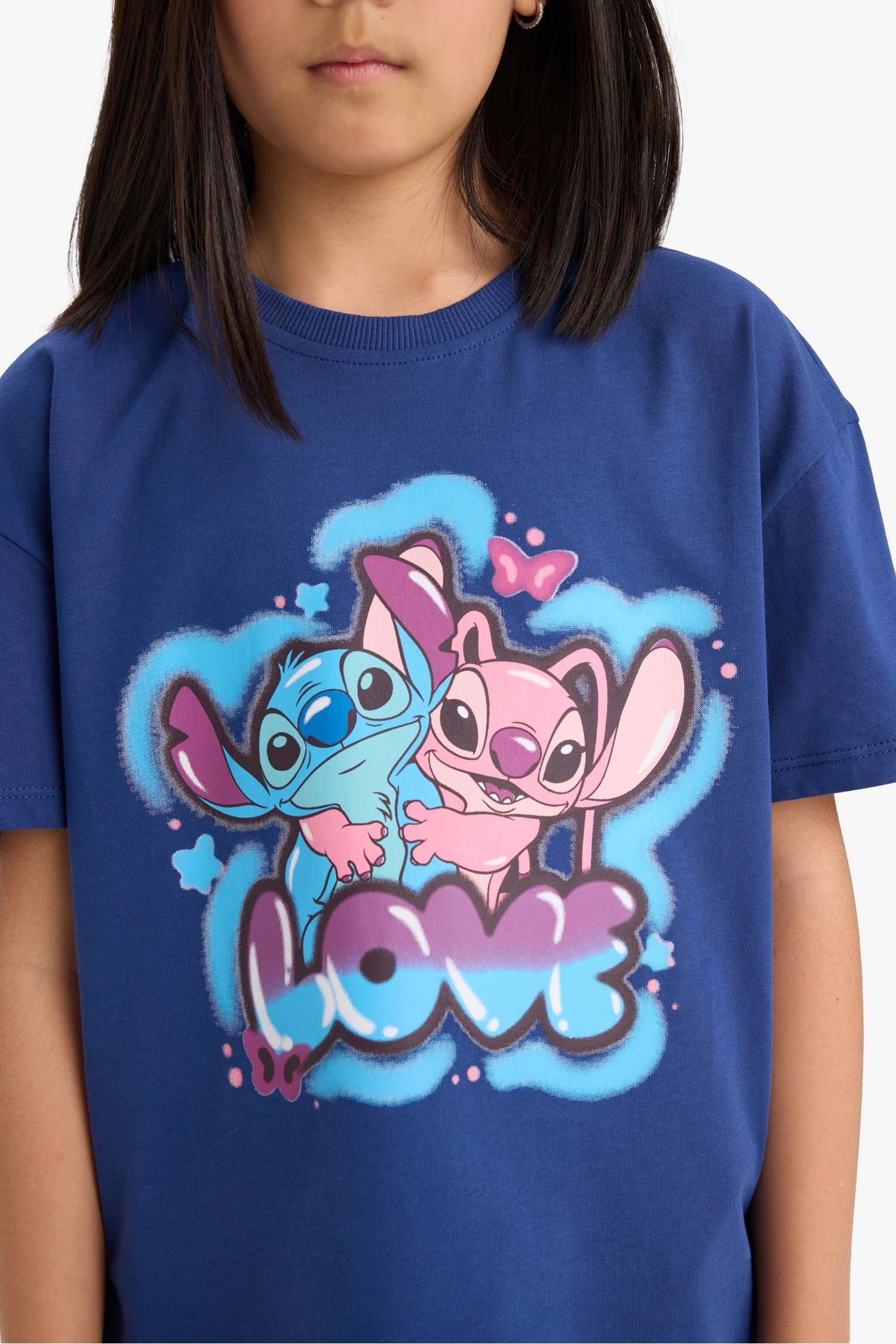 Girl Disney Lilo & Stitch Relax Fit T-Shirt