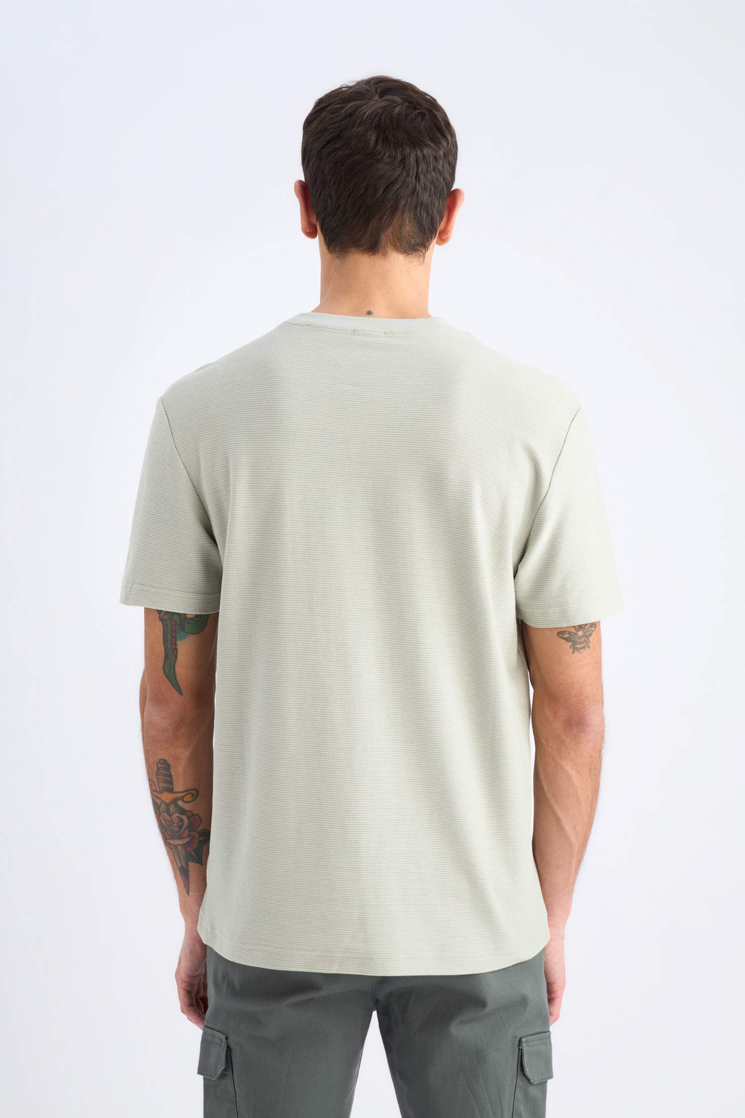 дөңгелек жаға твил Қысқа жеңді футболка