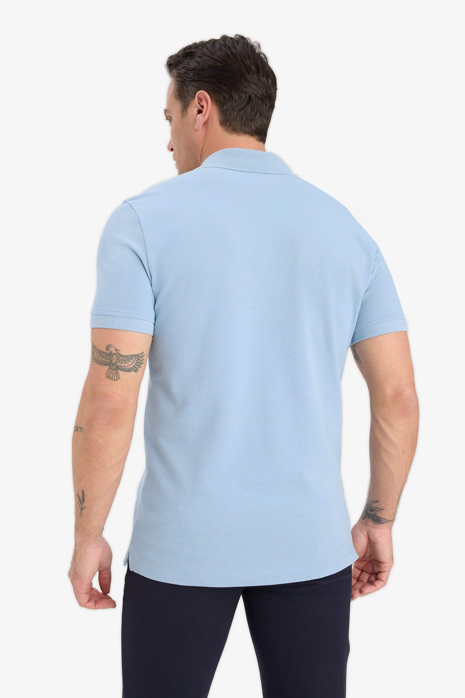 100% хлопок, поло Slim Fit с коротким рукавом и вышивкой