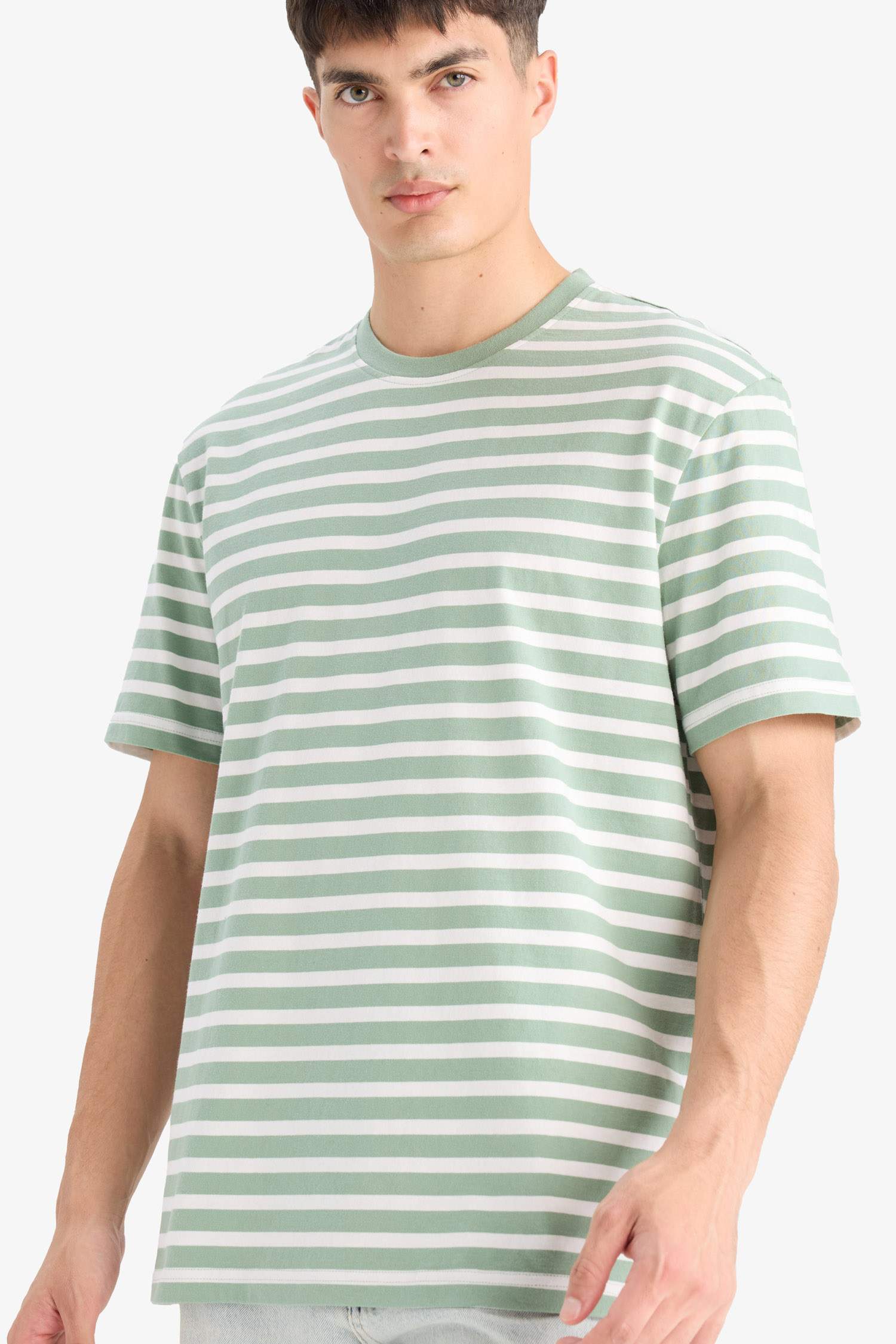 дөңгелек жаға Қысқа жеңді футболка