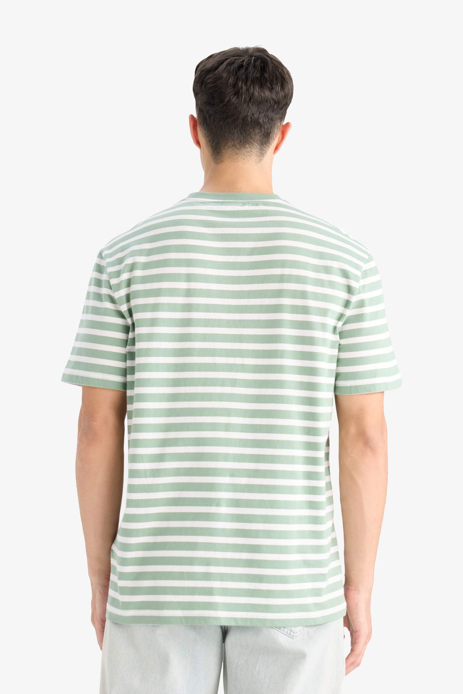 дөңгелек жаға Қысқа жеңді футболка