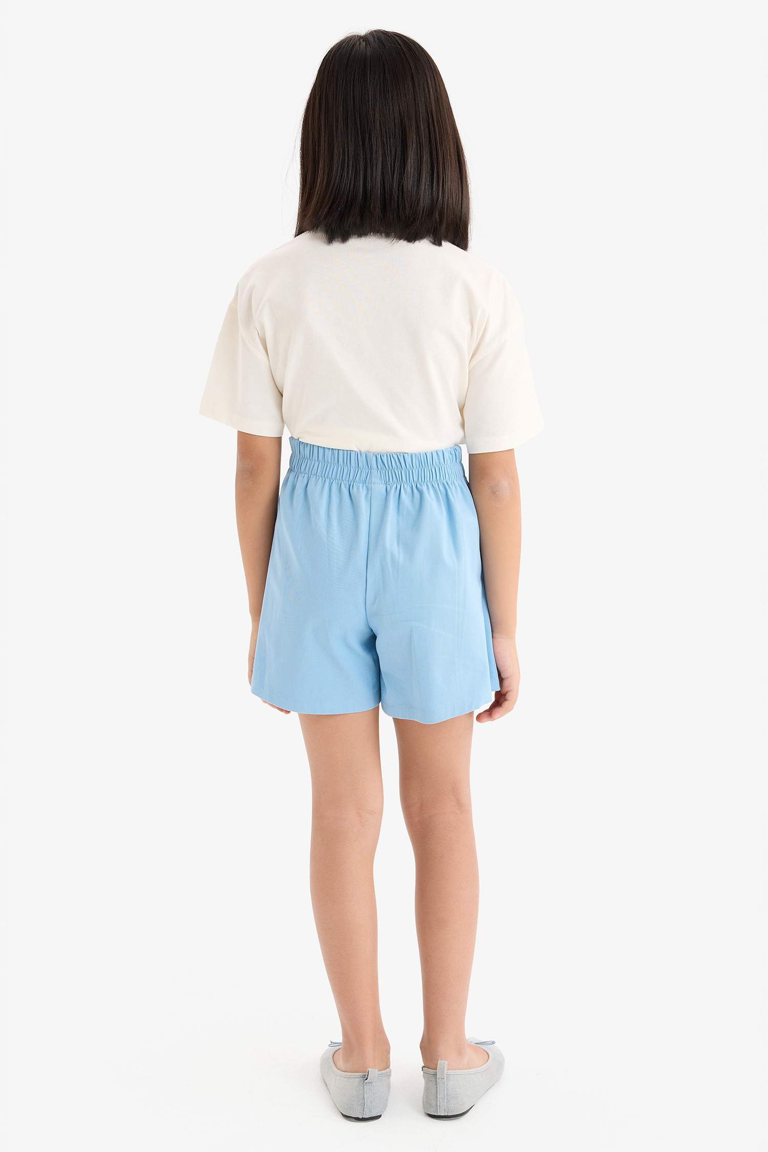 Girl Gabardine Pleated Skort