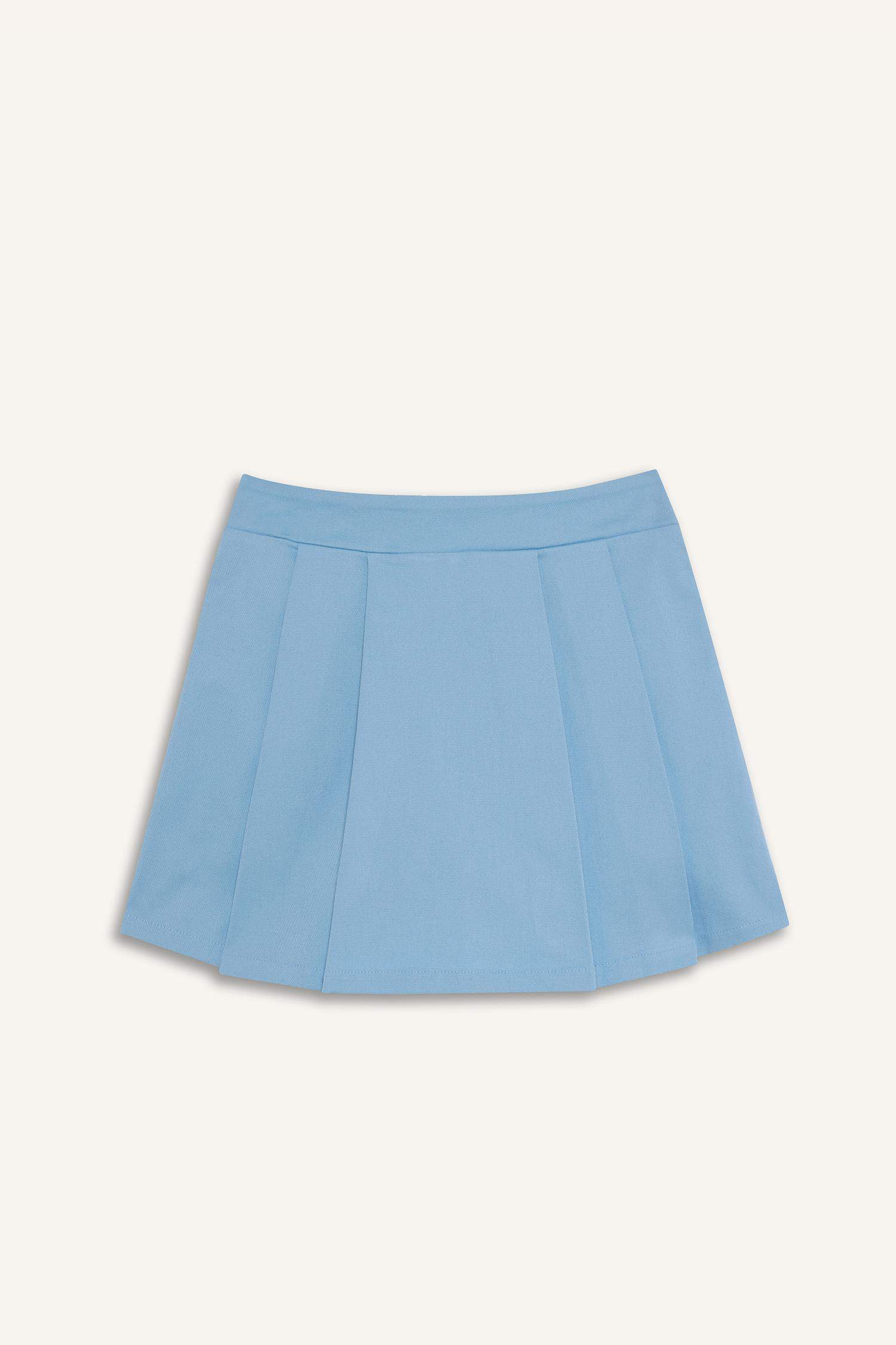 Girl Gabardine Pleated Skort