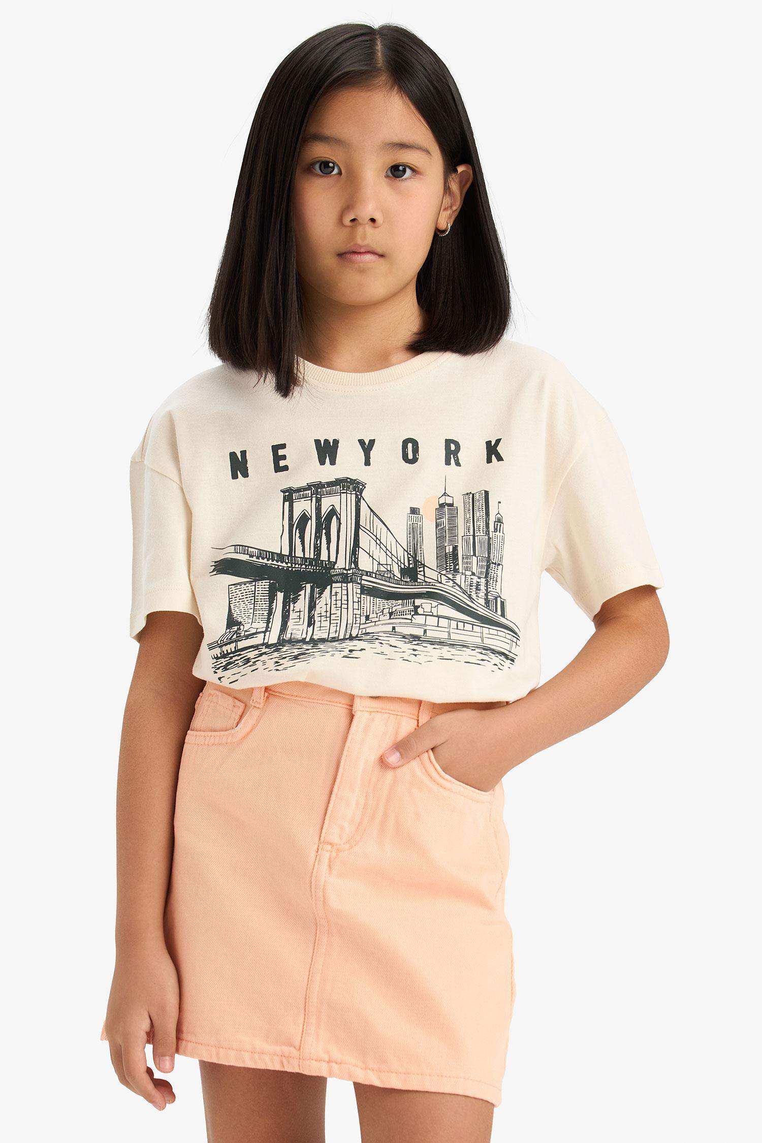 Girl Gabardine Standard Fit Skirt