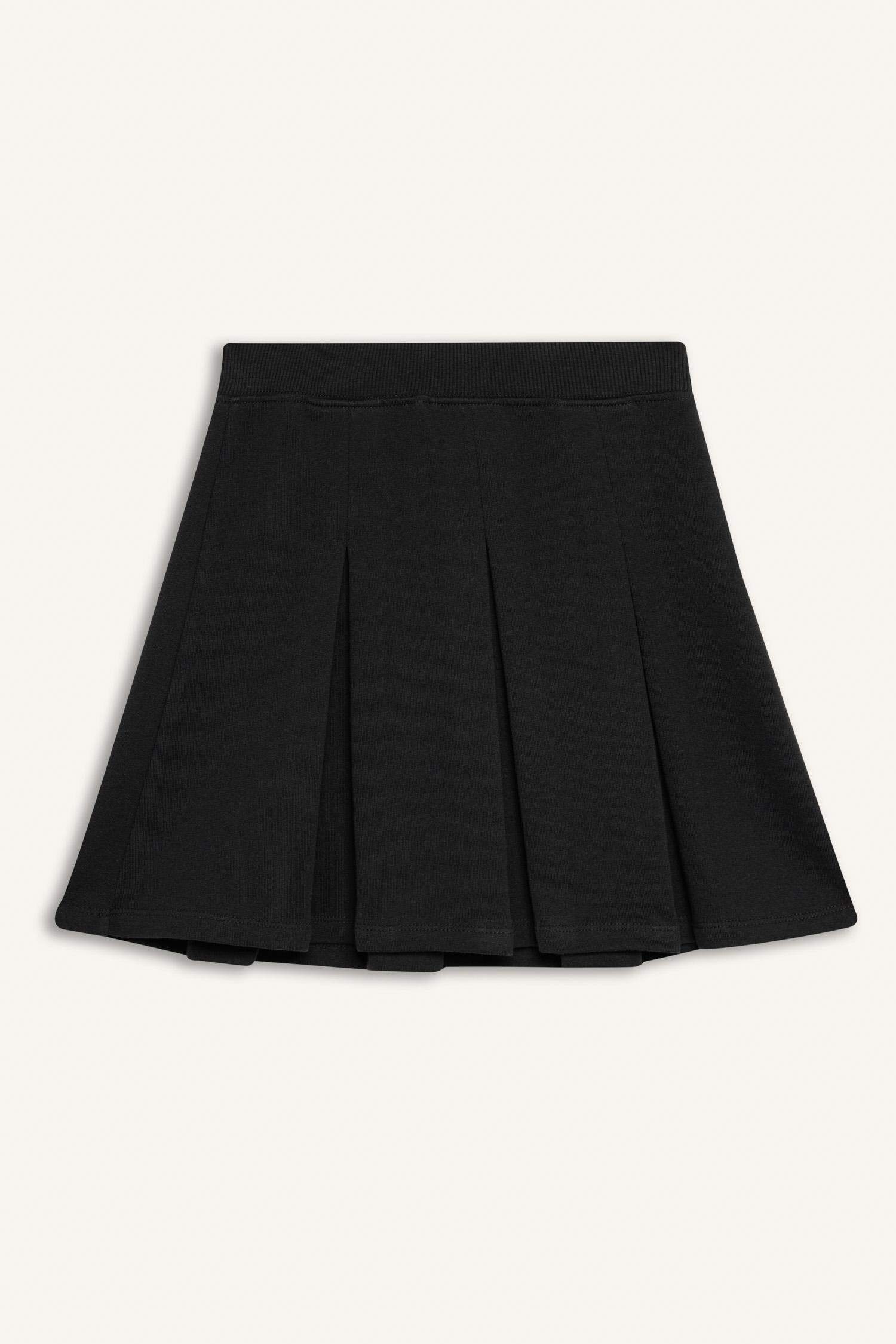 Kız Çocuk Basic Düz Pileli Etek