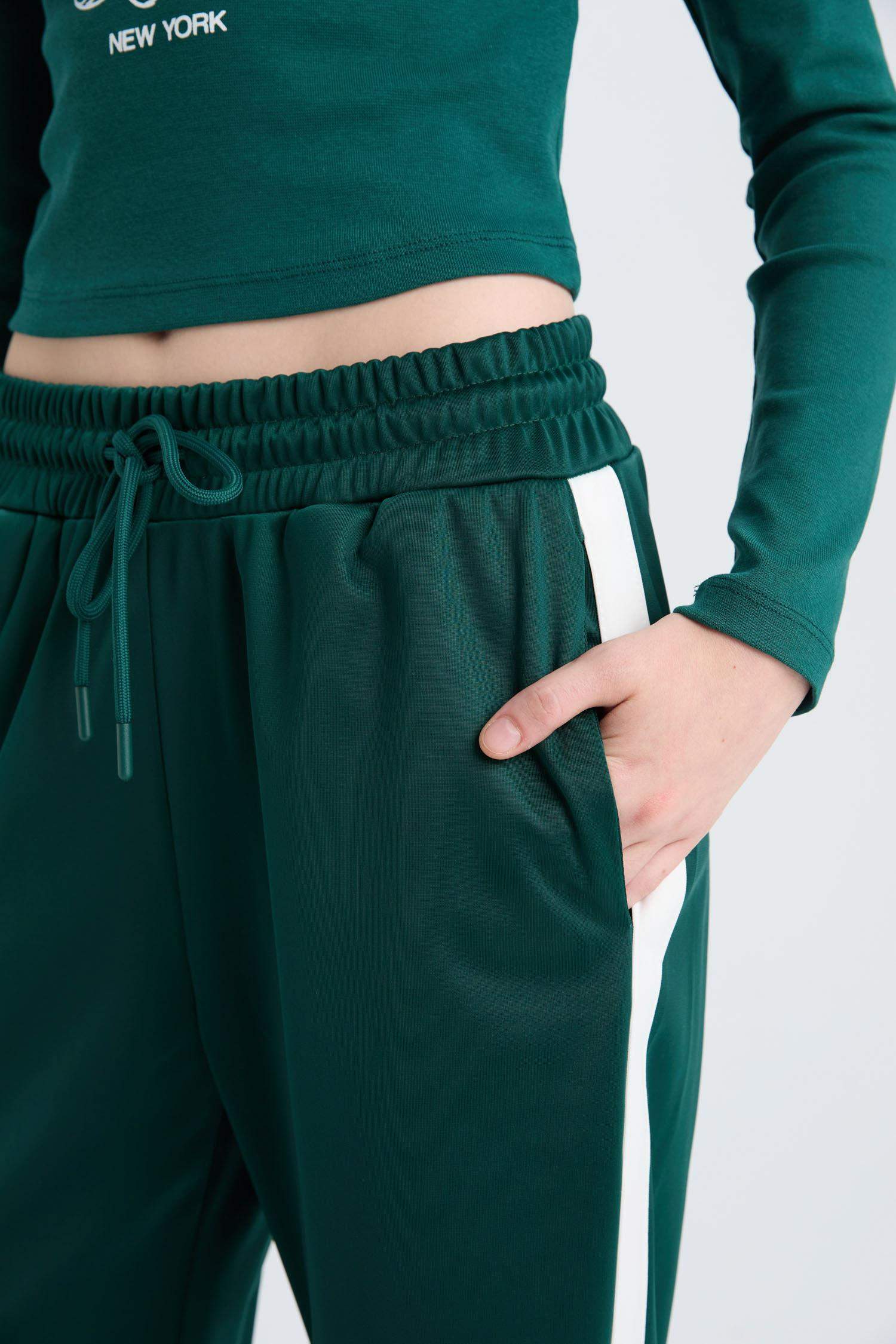 Wide Leg Eşofman Altı Geniş Bol Paça Beli Lastikli Cepli Bağcıklı