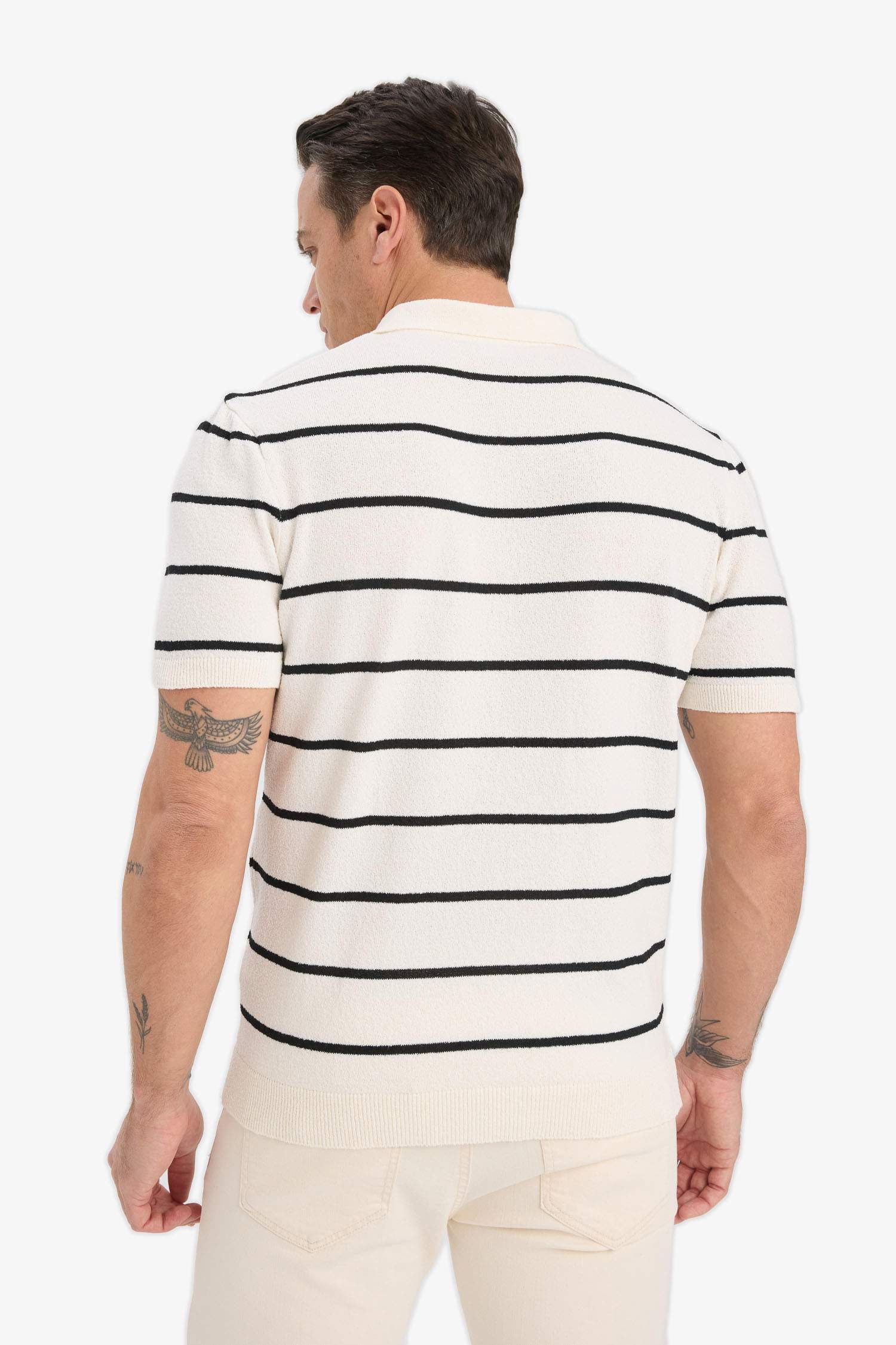 Standard Fit Polo Collar Knitwear Polo T-Shirt