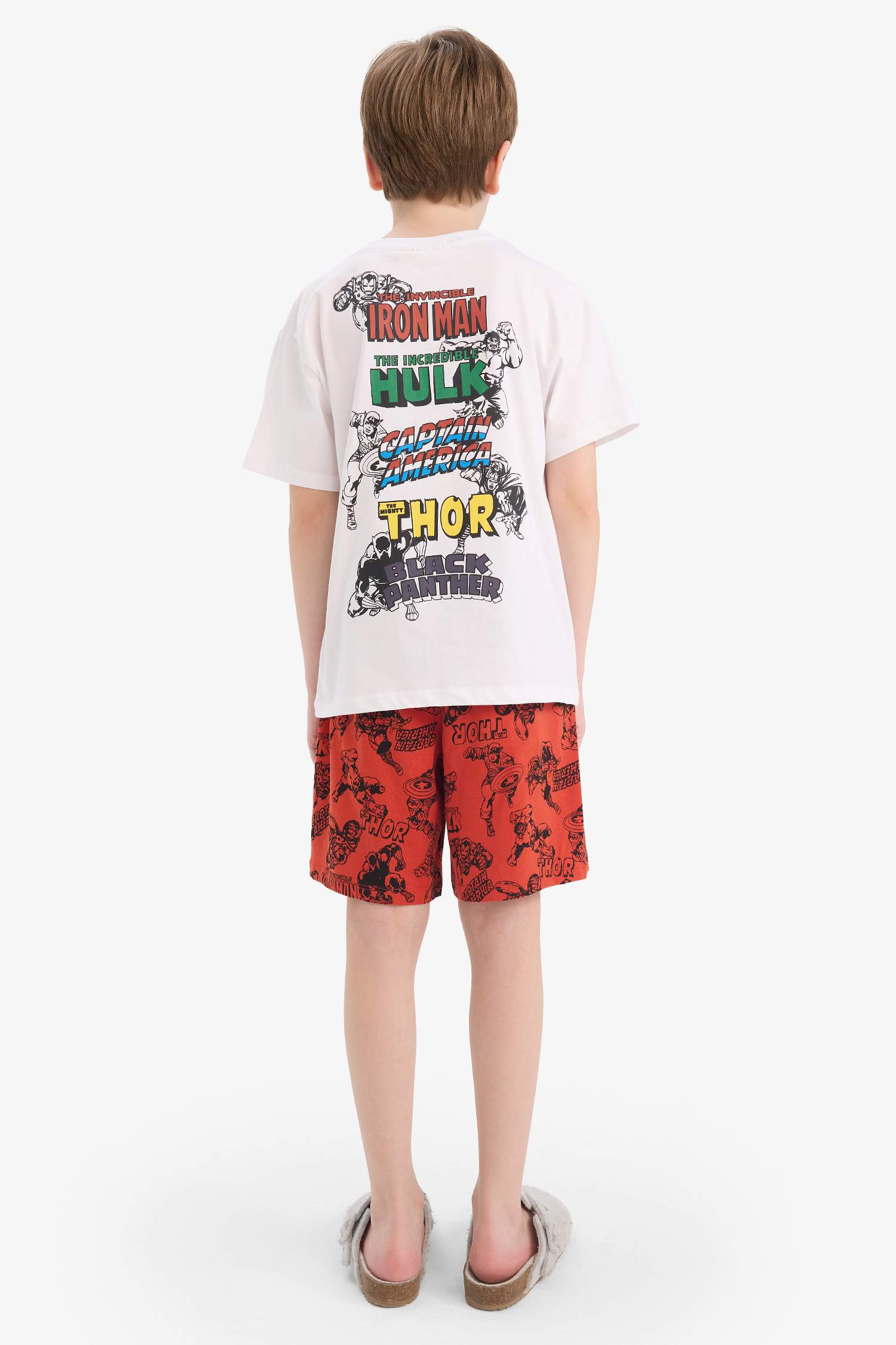 Boy Marvel Comics Regular Fit 2 Piece Pajama Set