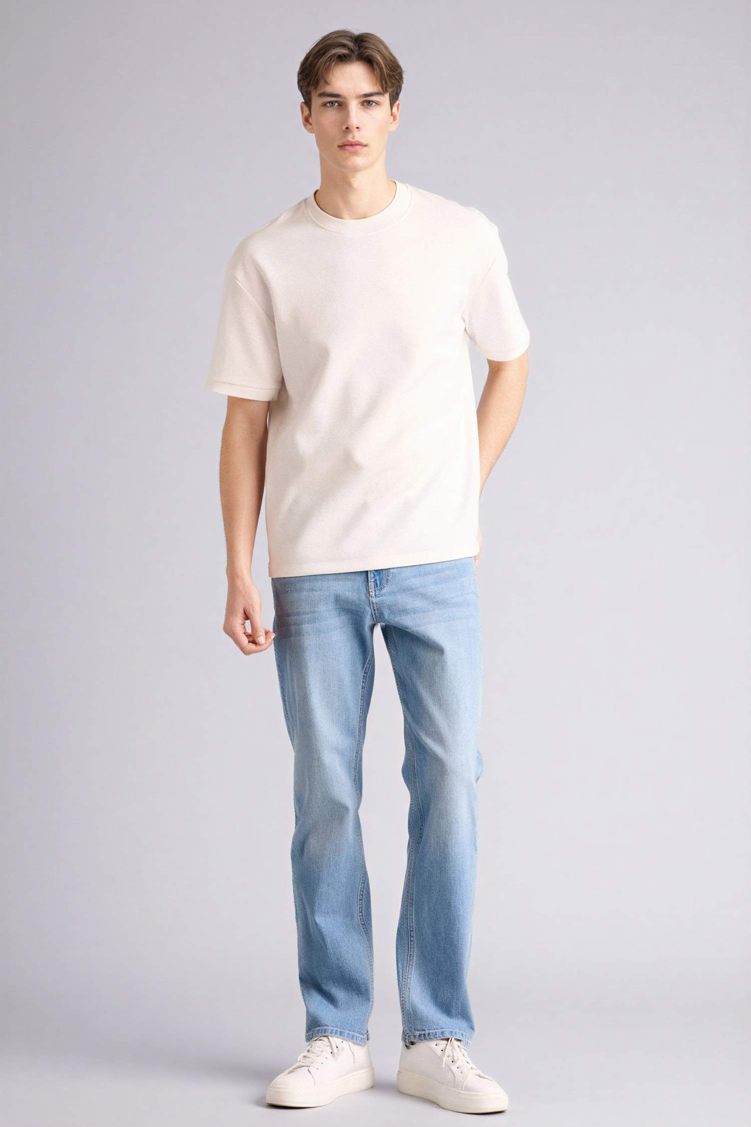 Sergio Regular Fıt Normal Bel Boru Paça Pantolon