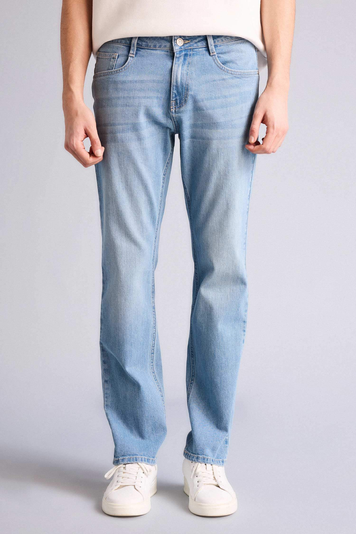 Sergio Regular Fıt Normal Bel Boru Paça Pantolon - Görsel 3