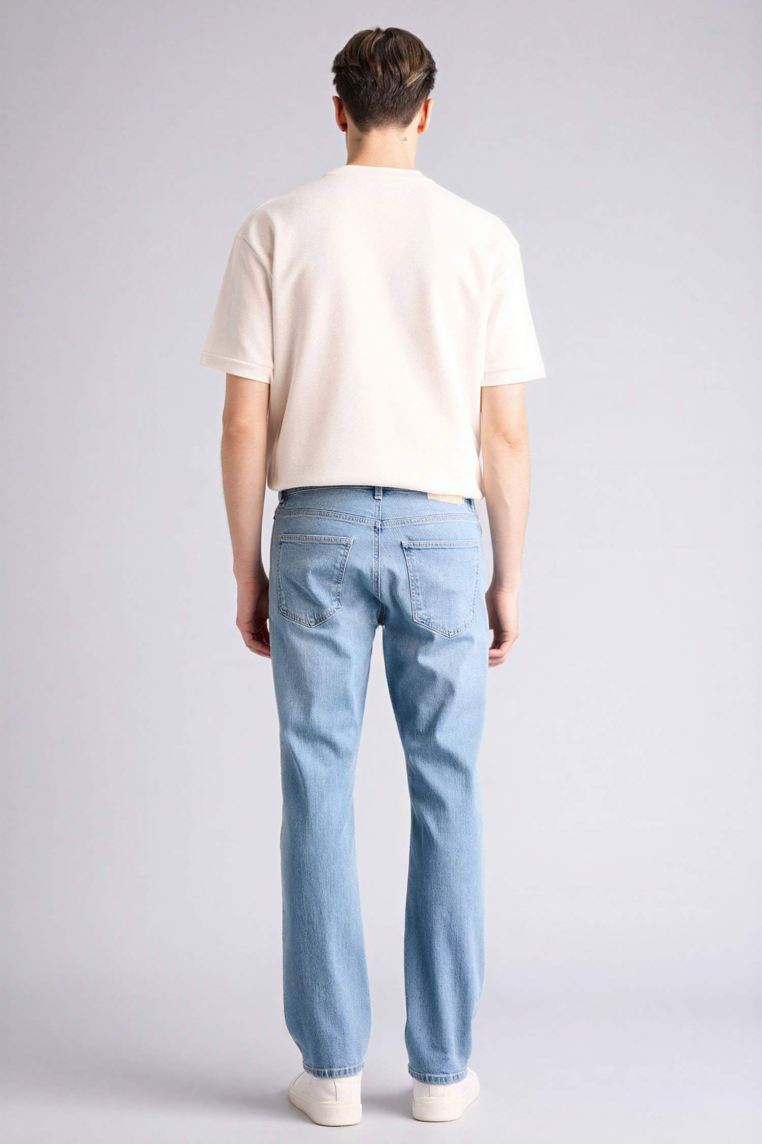 Sergio Regular Fıt Normal Bel Boru Paça Pantolon - Görsel 5