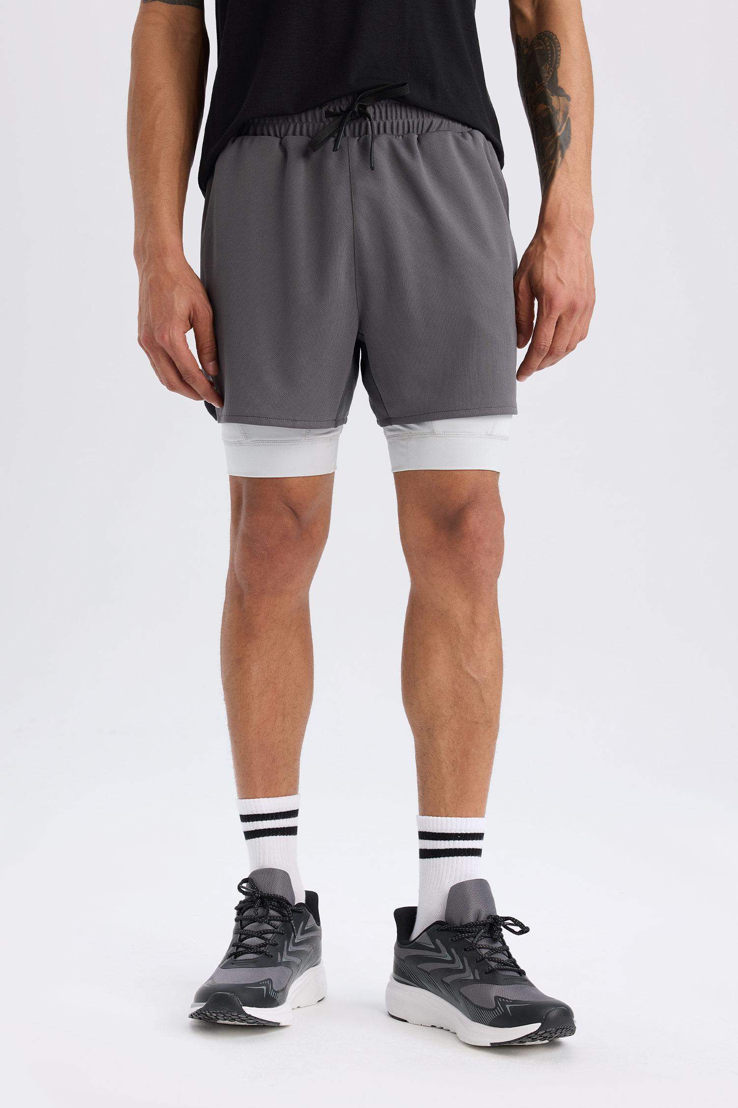 Спортивные шорты приталенного кроя, Коллекция DeFactoFit