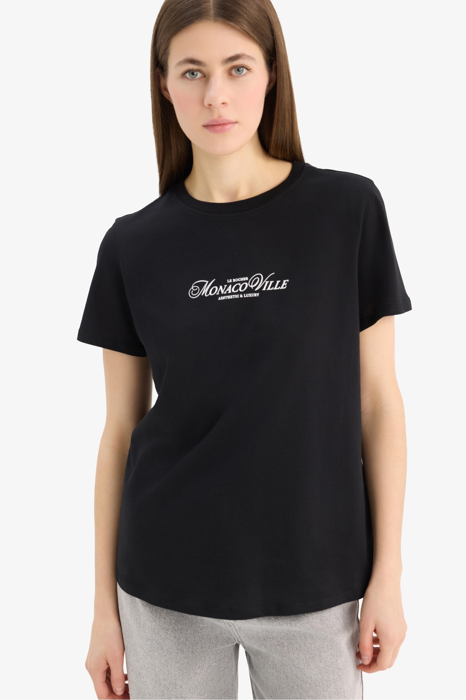 Regular Fit Crew Neck Short Sleeve T-Shirt