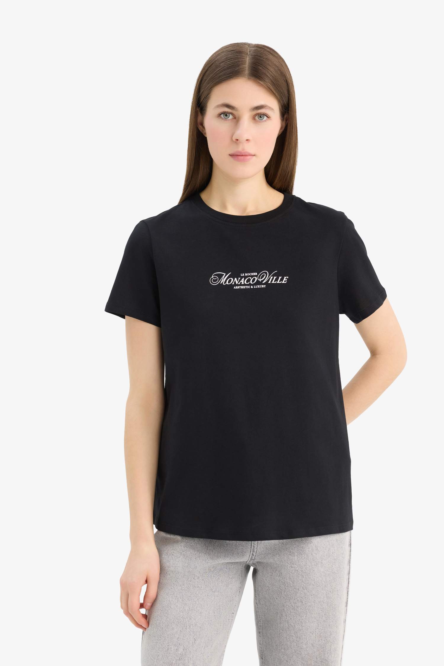 Regular Fit Crew Neck Short Sleeve T-Shirt