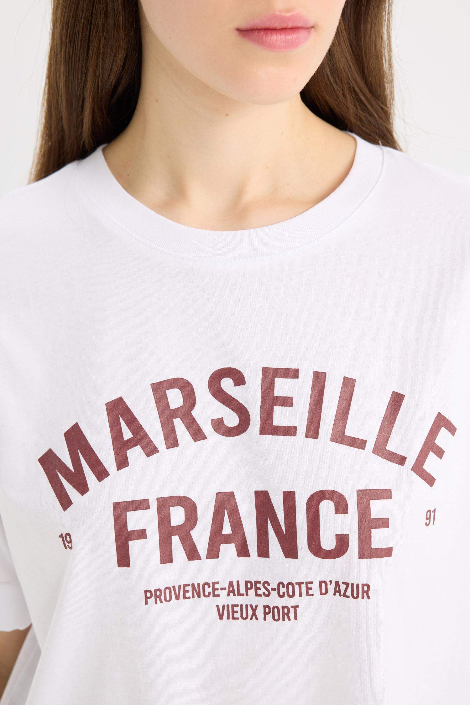 Oversize Fit Crew Neck Short Sleeve T-Shirt