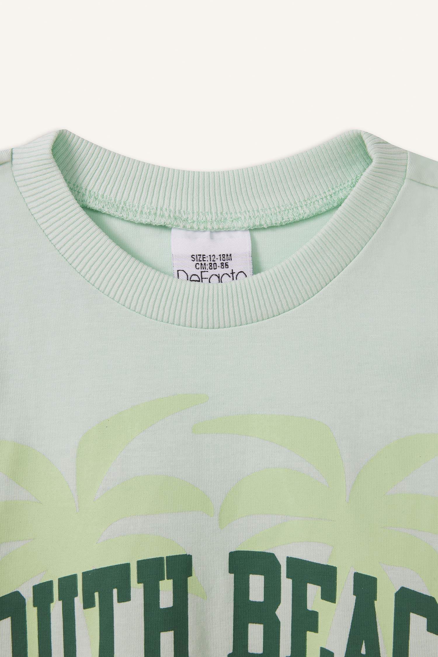 Baby Boy Palm Tree Patterned 2 Piece Set