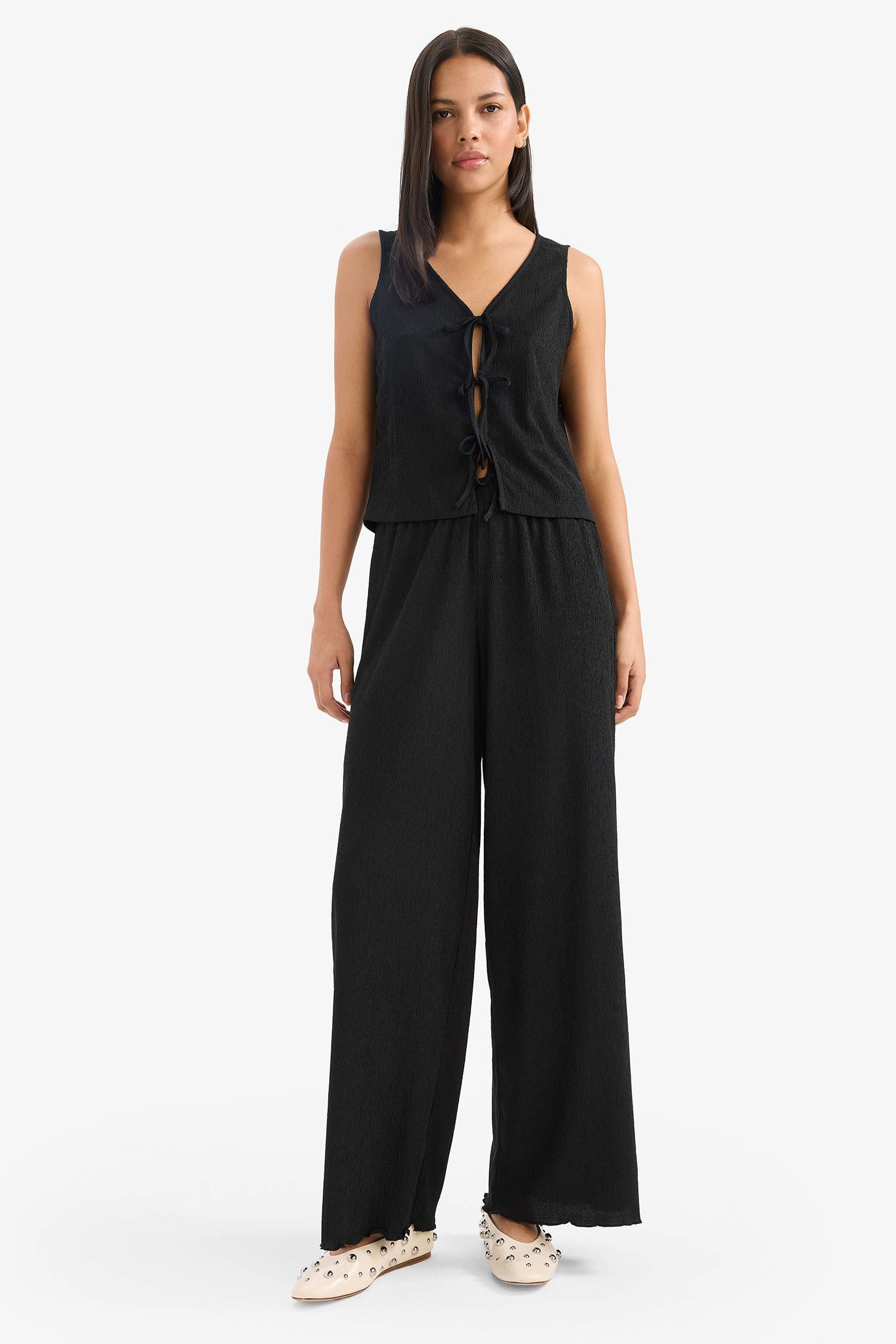 Wide Leg Trousers